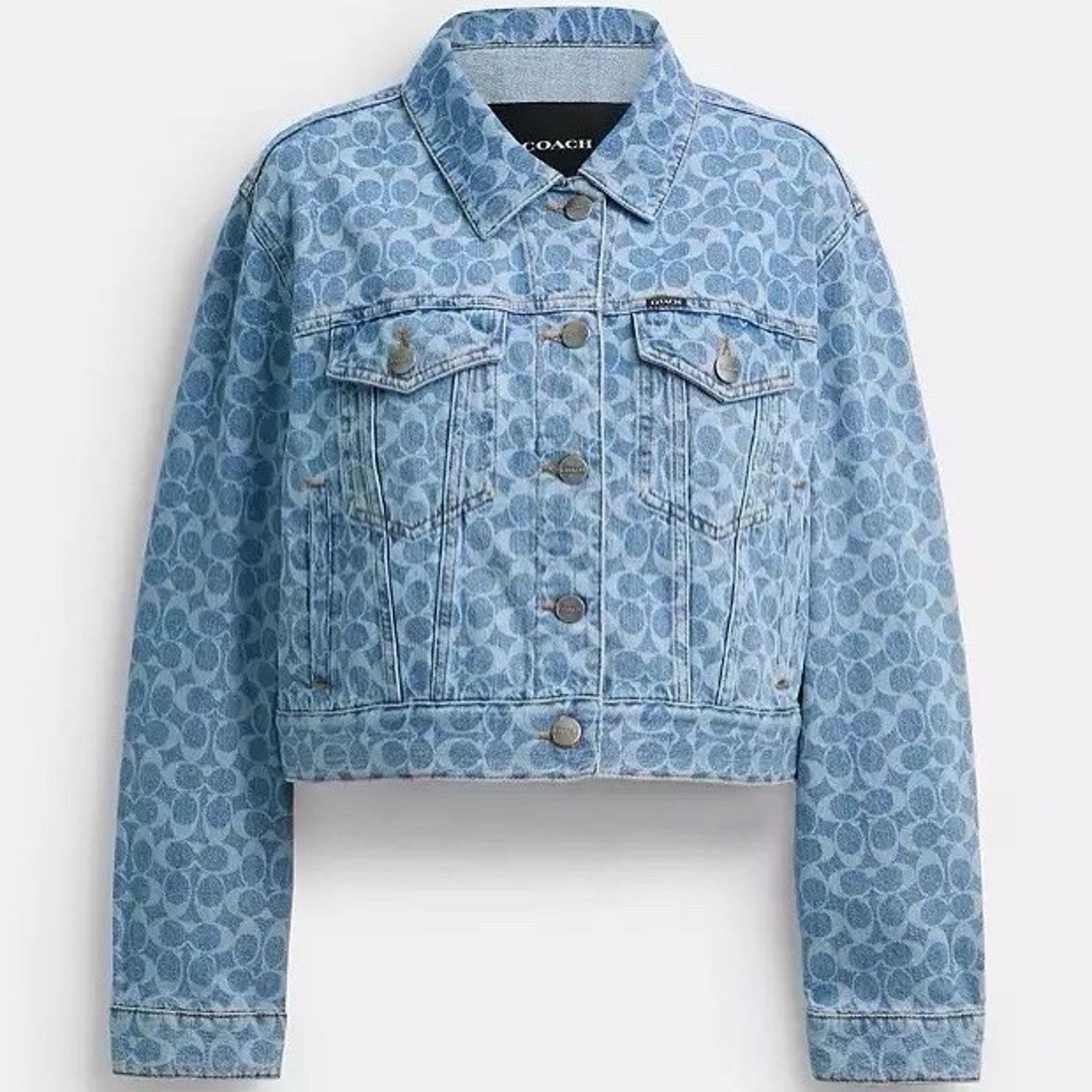 Coach NWT COACH Denim Jacket Woman's CAH16 Large Size L / US 10 / IT 46 - 1 Thumbnail