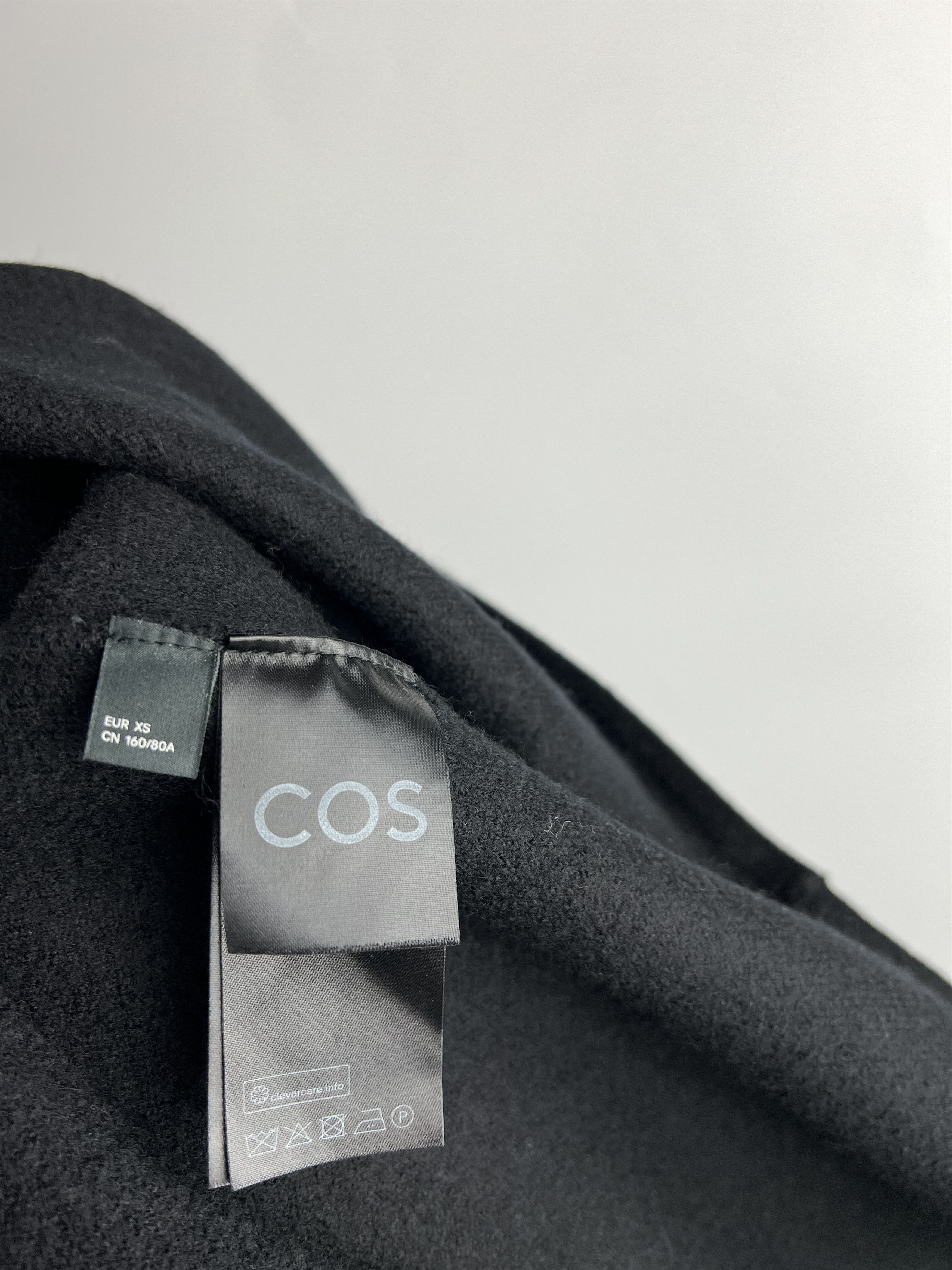 COS 100% Wool Half Sleeve Knee Lenght Dress XS Oversized