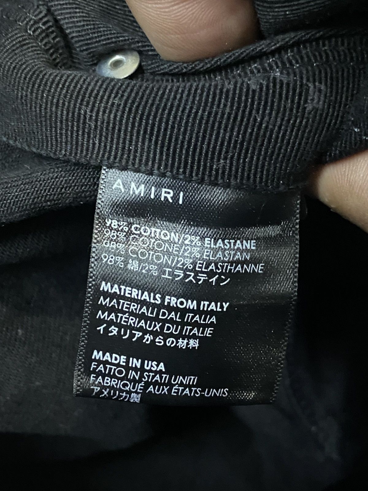 Amiri Amiri Knee Hole Red Waxed Denim Jeans Size US 31 - 14 Thumbnail