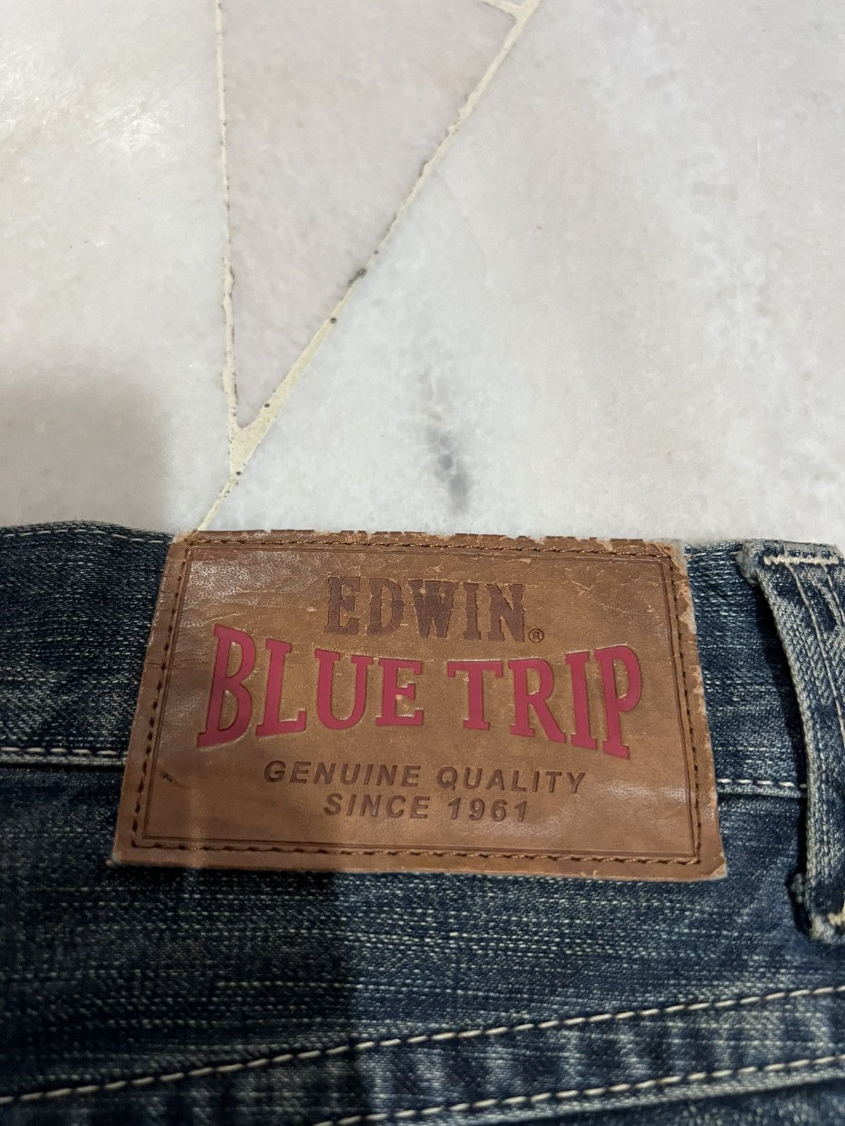 Edwin × If Six Was Nine × Japanese Brand 🌈Twist Leg Vintage Edwin Blue Trip Mud Wash Jean Japan Size US 30 / EU 46 - 19 Thumbnail