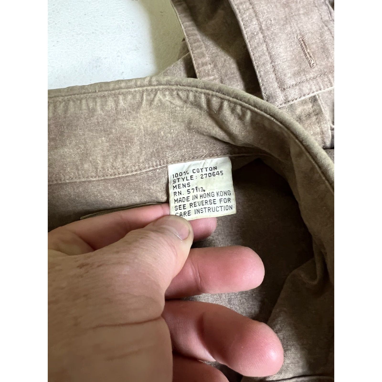 Eastern Mountain Sports VINTAGE EASTERN MOUNTAIN SPORTS Shirt Mens M EMS Canvas Long Sleeve Button-Up Brown Tan Casual 90s Outdoor Born 90s Fall Spring Mens Size US M / EU 48-50 / 2 - 3 Thumbnail