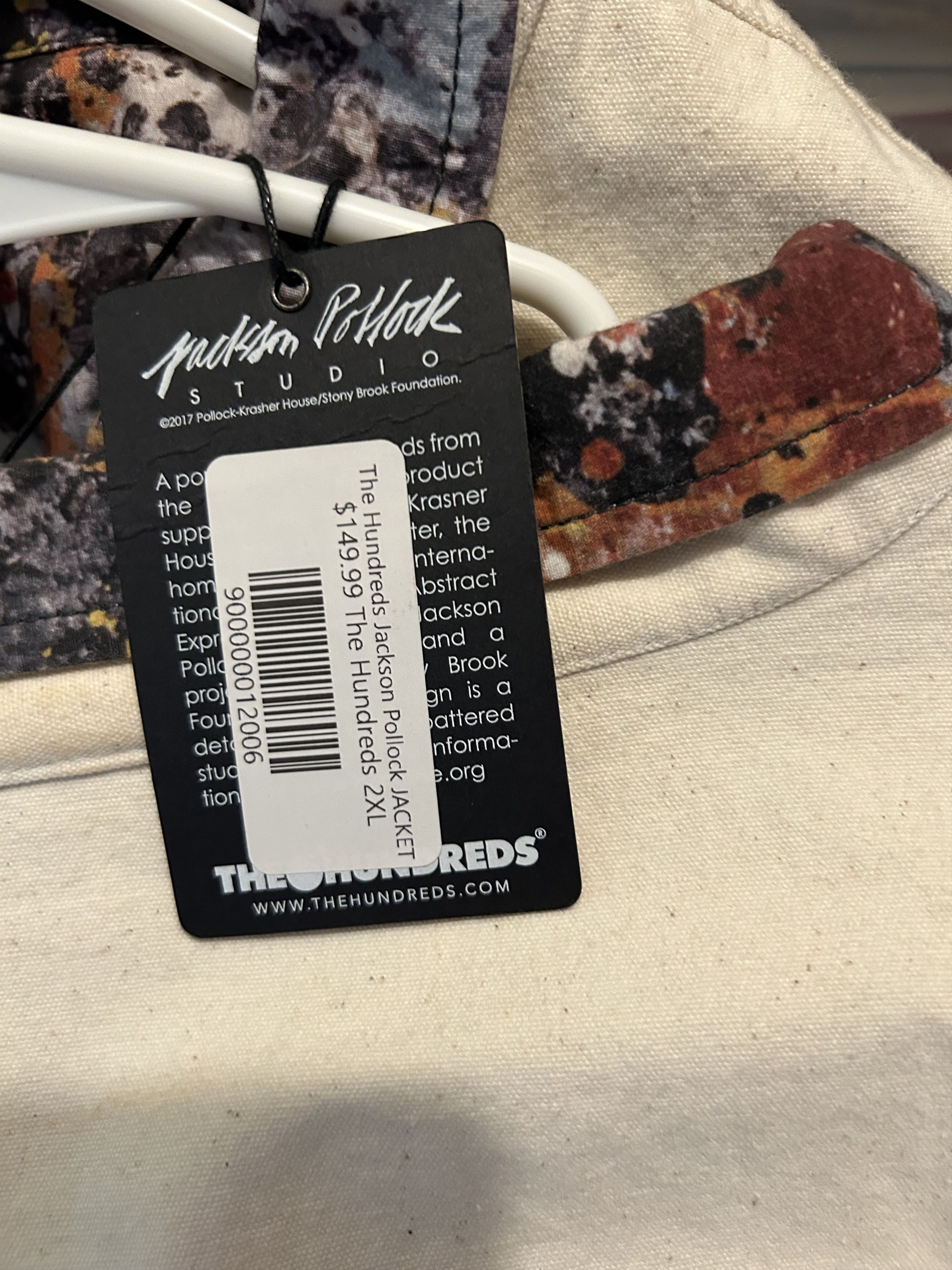 The Hundreds THE HUNDREDS x Jackson Pollock “Studio” Canvas Chore Jacket Size US XXL / EU 58 / 5 - 6 Thumbnail
