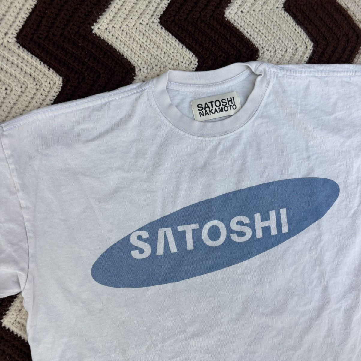 Satoshi Nakamoto SATOSHI NAKAMOTO CELLULAR TEE Size US M / EU 48-50 / 2 - 2 Thumbnail