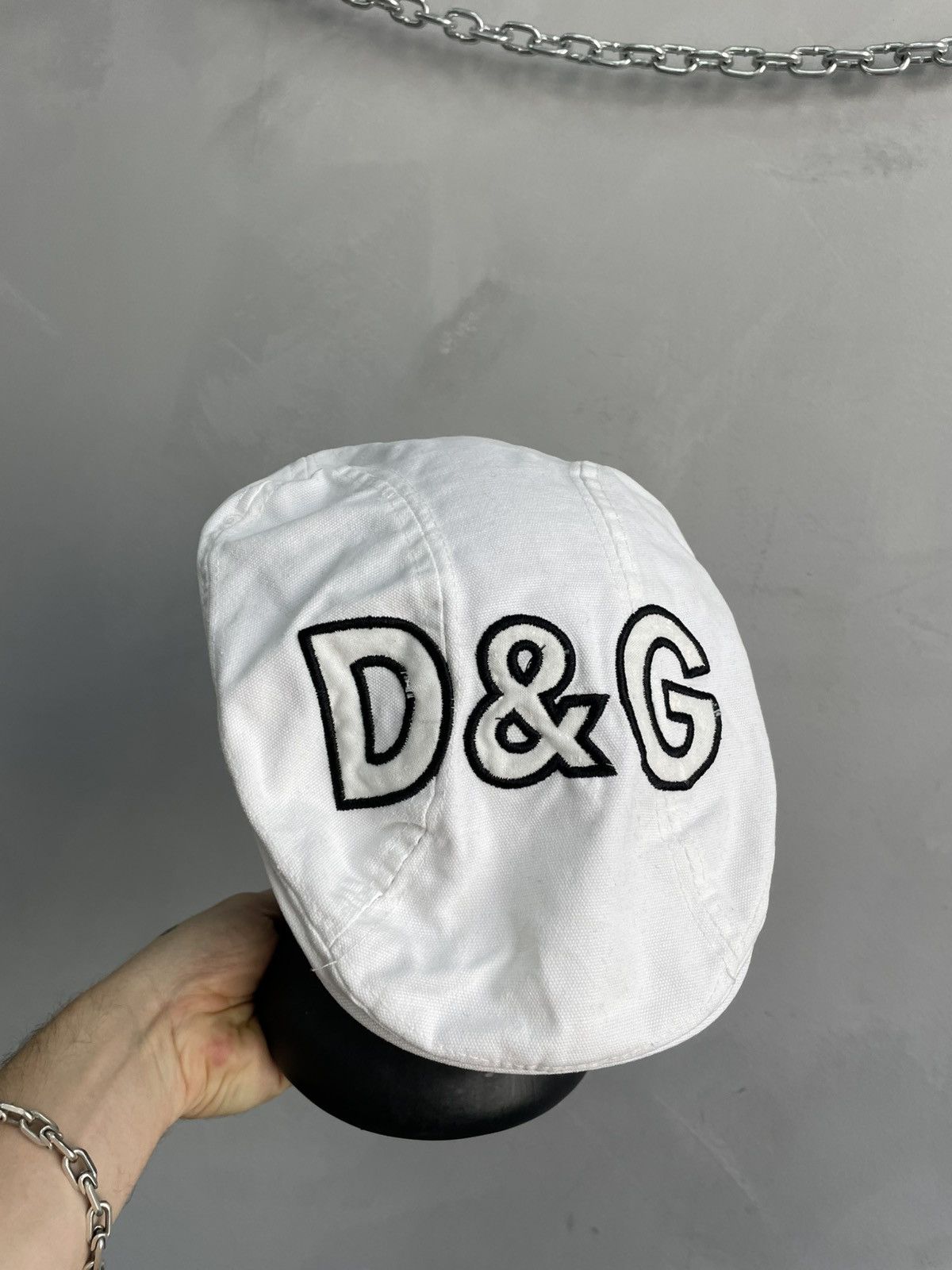 Dolce & Gabbana Rare beret hat cap Dolce gabbana big logo Size ONE SIZE - 1 Thumbnail