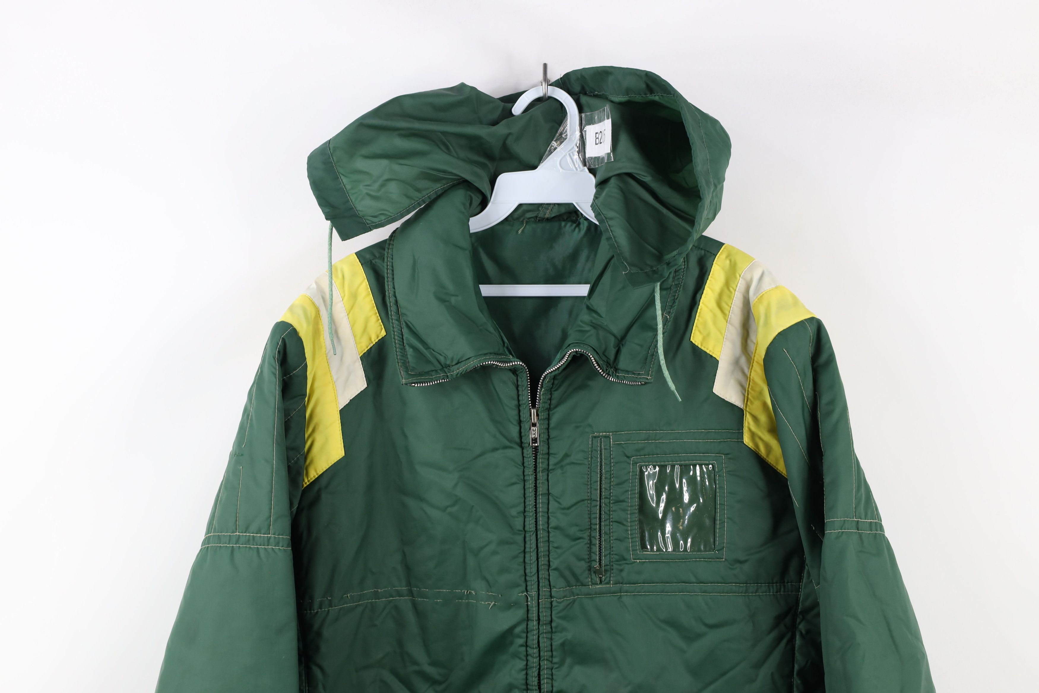 Vintage Vintage 70s Streetwear Striped Hooded Full Zip Jacket Size US M / EU 48-50 / 2 - 2 Thumbnail