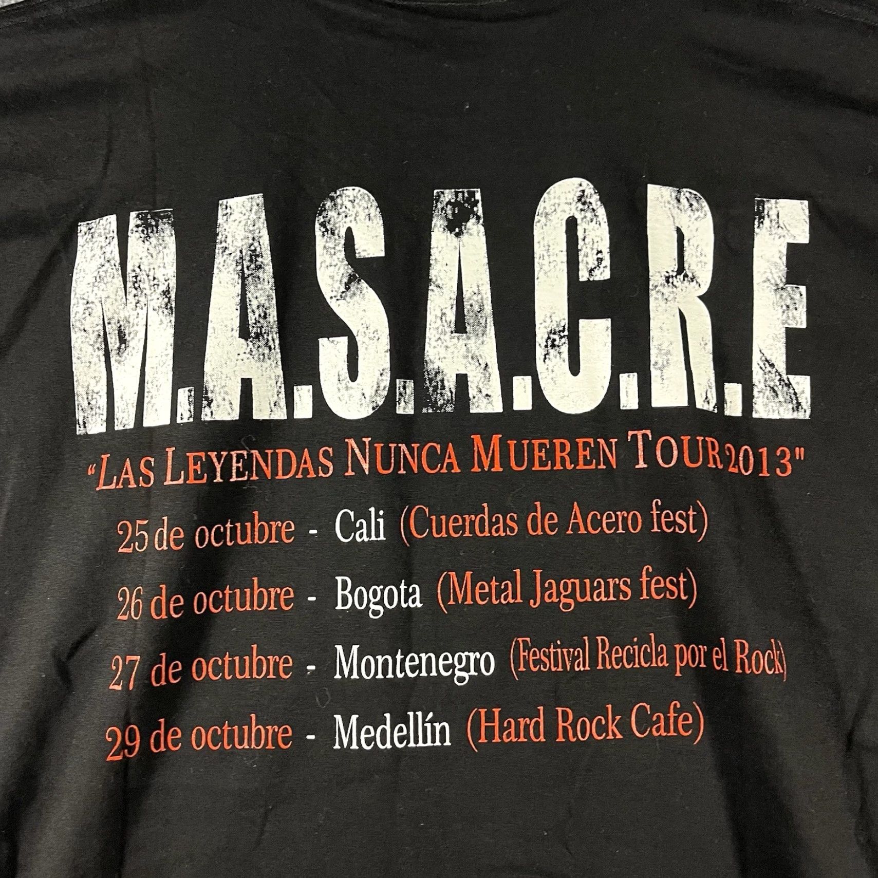 Vintage VINTAGE Underground Band T-Shirt Mens Large Black Death Metal Tour 2013 RARE Size US L / EU 52-54 / 3 - 4 Thumbnail