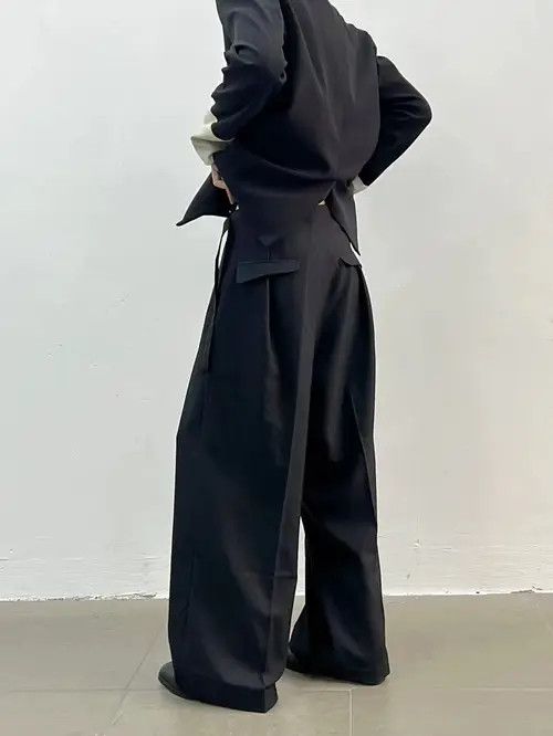 Japanese Brand Fujimori x Hori Black retro wrap pants trousers Size US 32 / EU 48 - 7 Thumbnail