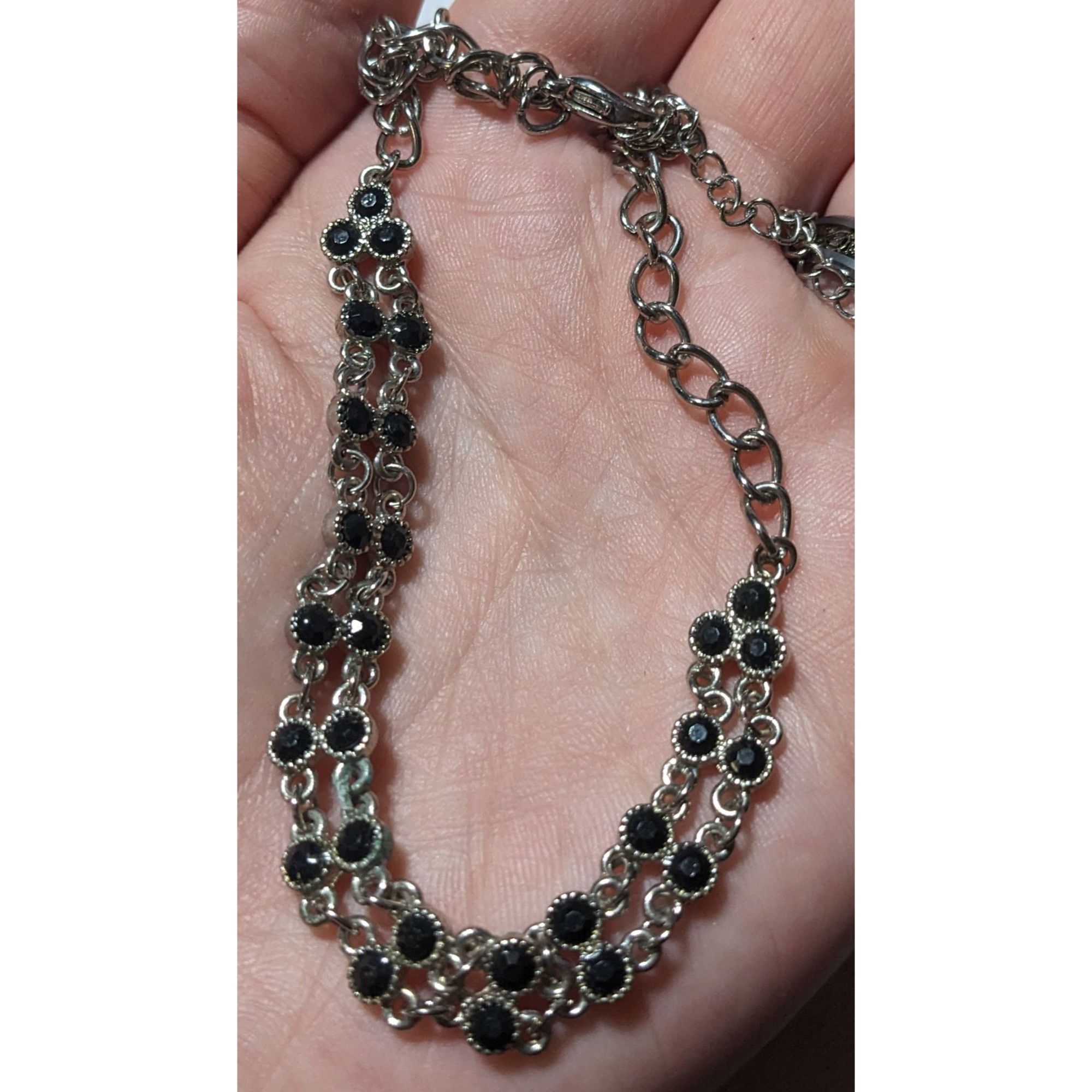 Other Minimalist Gothic Gemmed Chain Choker Necklace Size ONE SIZE - 5 Thumbnail