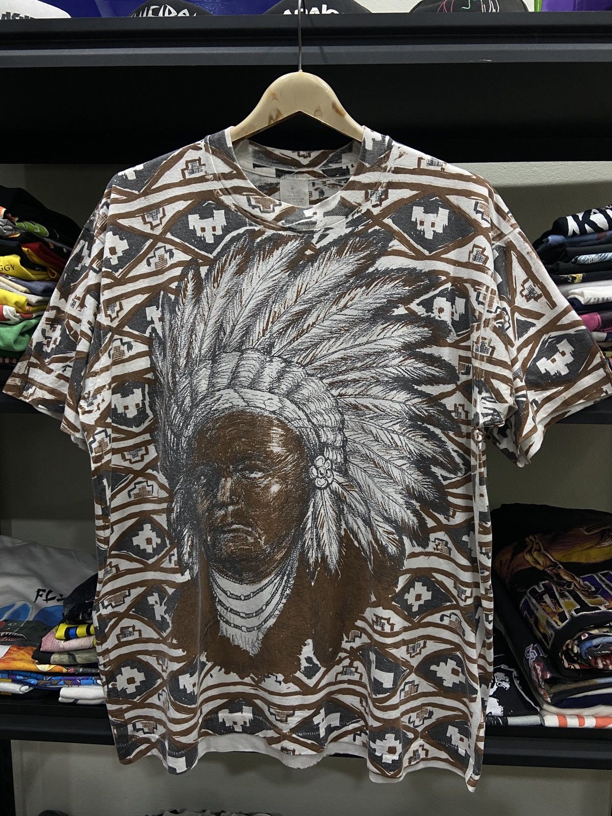 Band Tees × Vintage Vintage 90s Indian rock OVP Band TShirt Size US XL / EU 56 / 4 - 1 Thumbnail