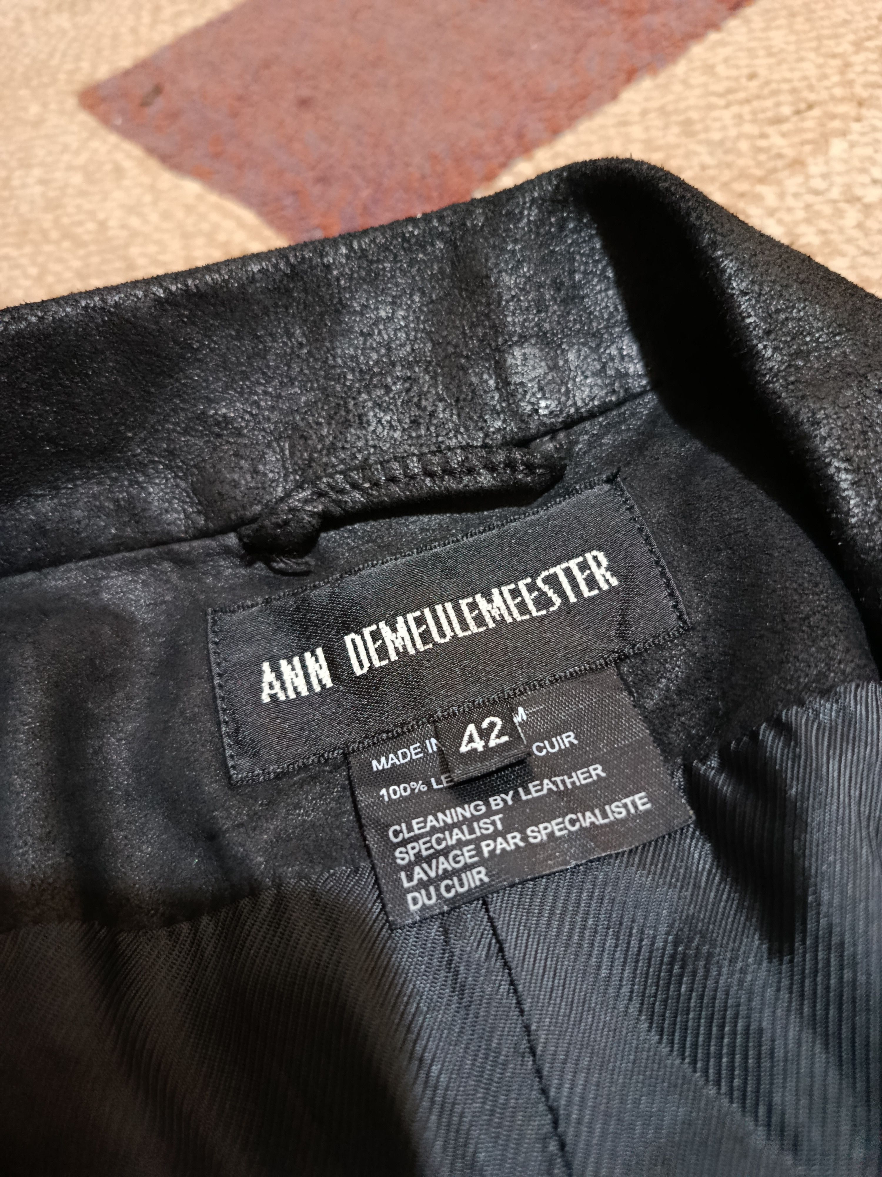 Ann Demeulemeester Vintage 00s Ann Demeulemeester Leather Blazer Size M / US 6-8 / IT 42-44 - 12 Thumbnail