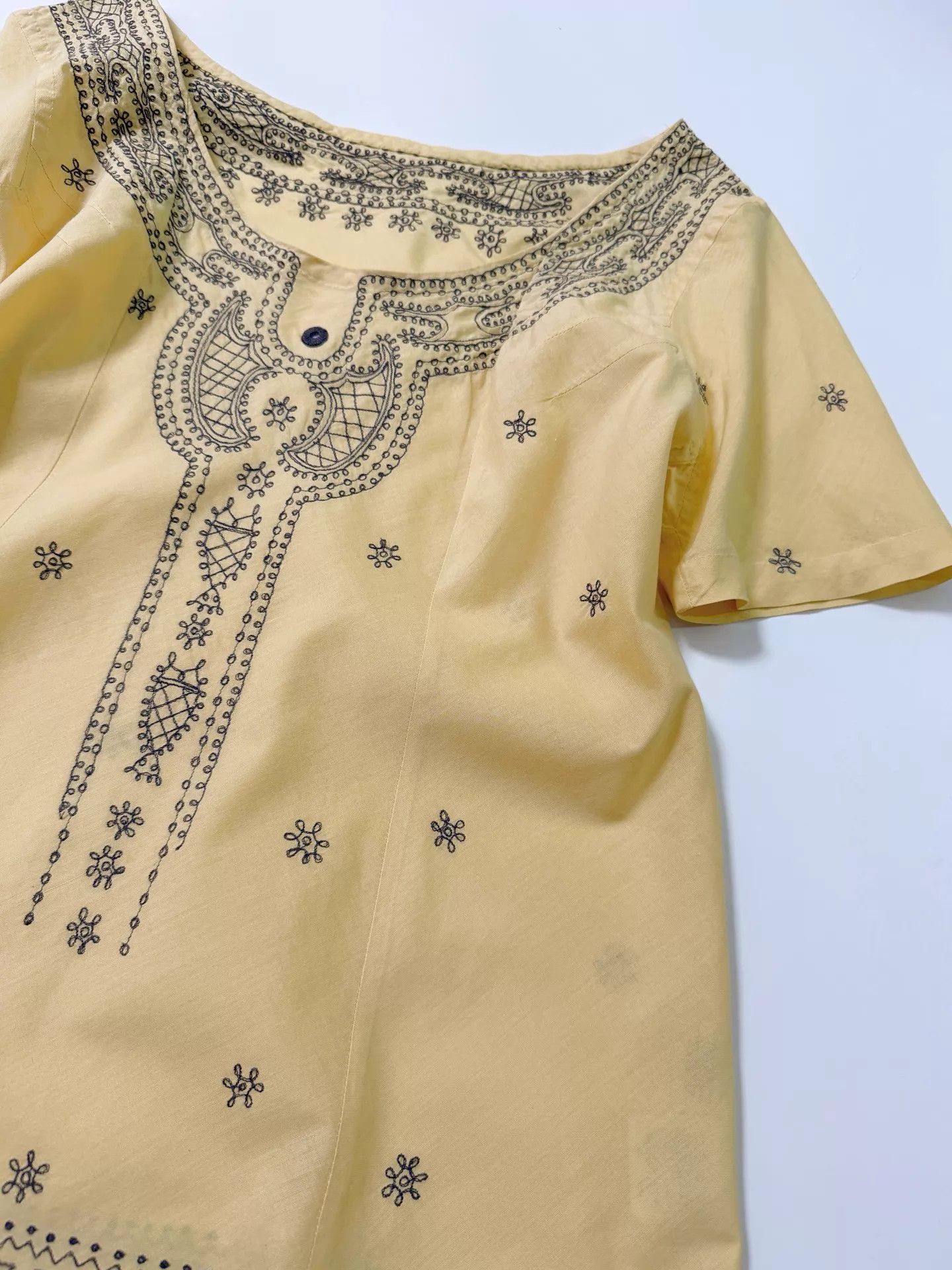 Issey Miyake Issey Miyake Haat Pale Yellow Embroidered SS 2 Size XS / US 0-2 / IT 36-38 - 5 Thumbnail