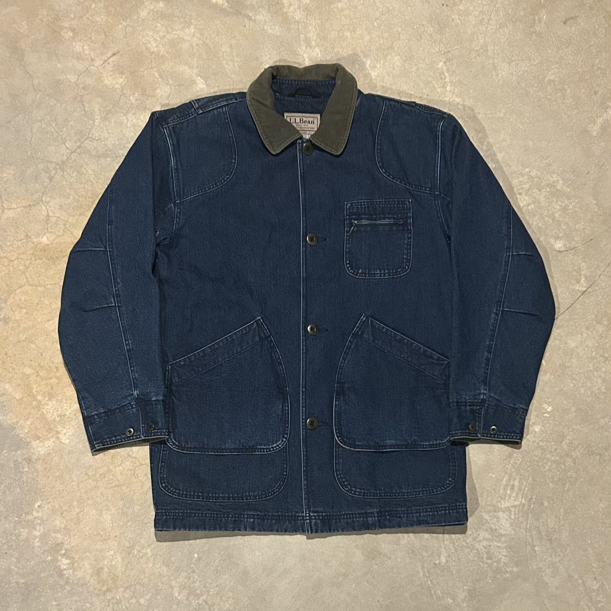 Carhartt Crazy Vintage LL Bean Denim Chore Hunting Jacket Rare Size US M / EU 48-50 / 2 - 1 Thumbnail