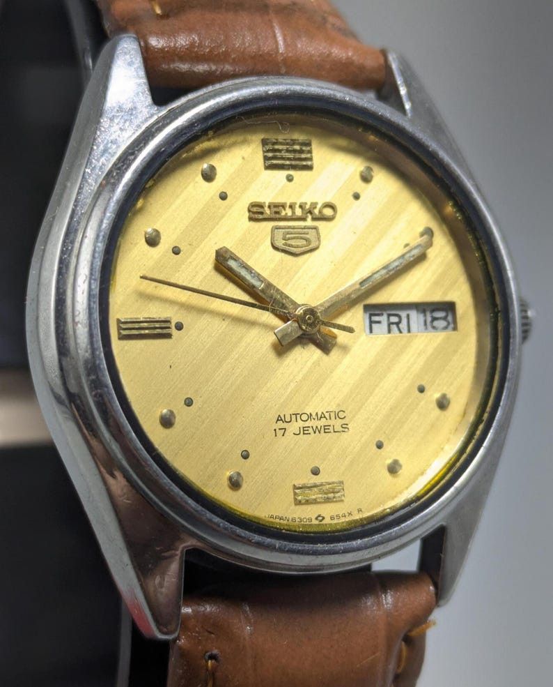 Seiko Rare Vintage Seiko 5 Automatic Day Date Movement No Size ONE SIZE - 1 Thumbnail