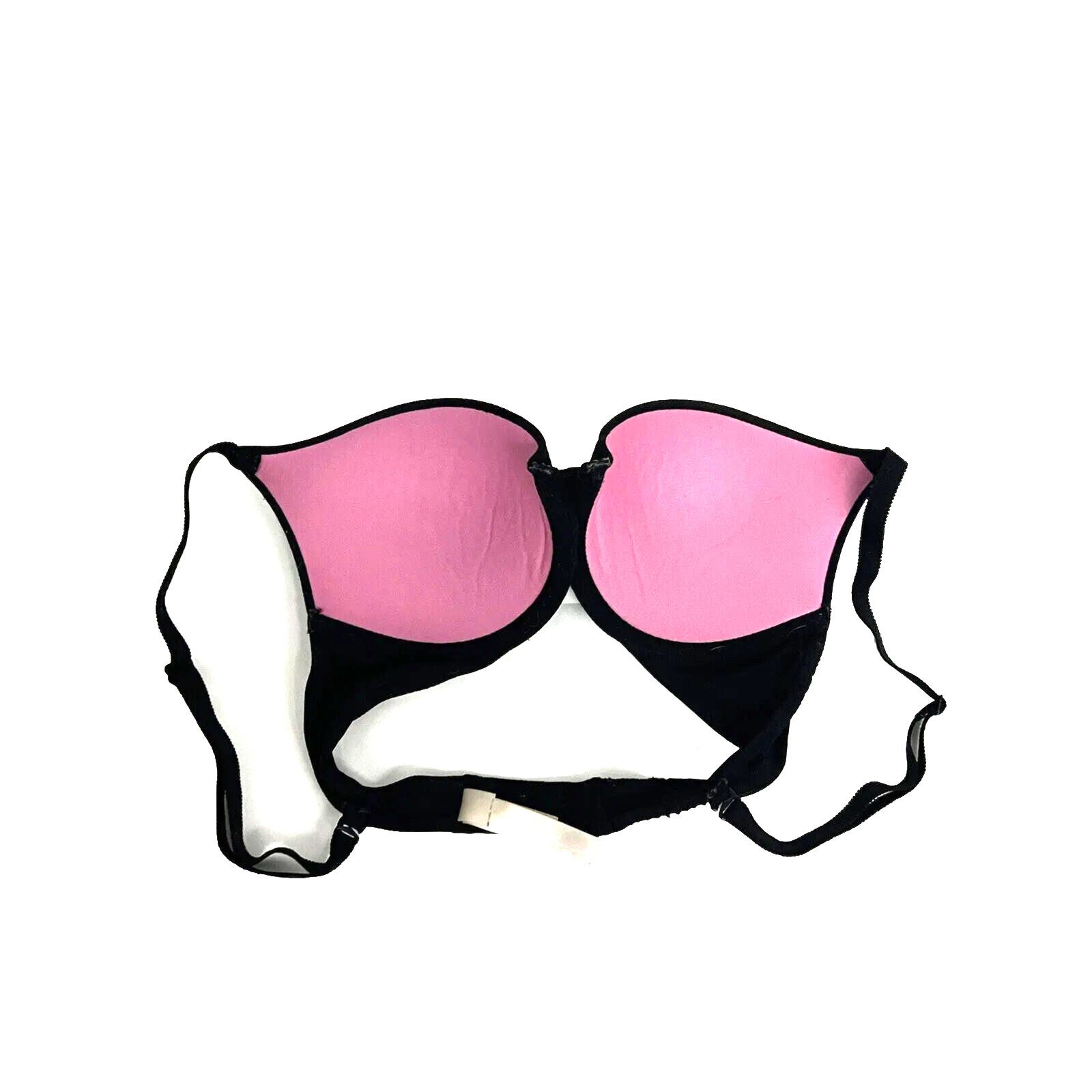 Victoria's Secret Victorias Secret Pink Wear Everywhere Black Push Up Bra 32C Size ONE SIZE - 3 Thumbnail