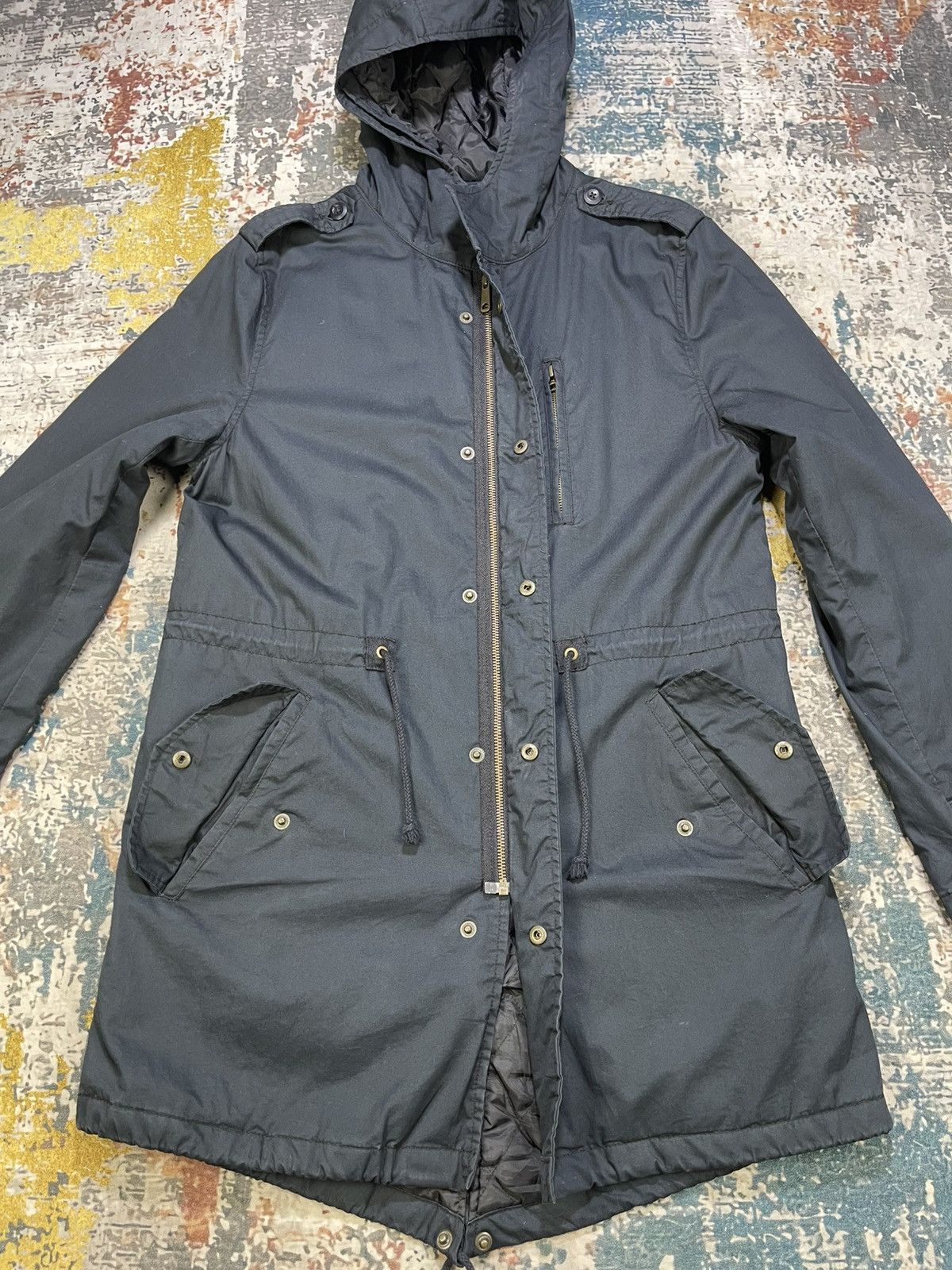Gap GAP Military Navy Blue Fishtail Parka Jacket Size US S / EU 44-46 / 1 - 8 Thumbnail