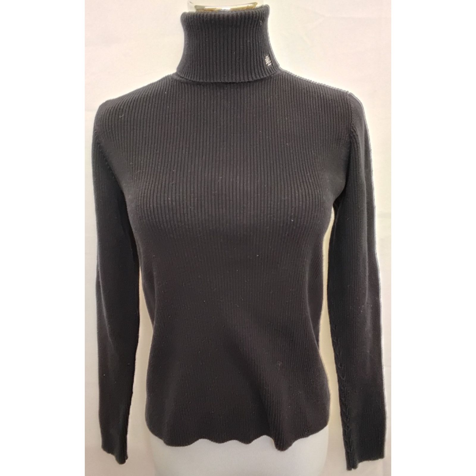 Lauren Ralph Lauren Lauren Ralph Lauren Roll Over Turtleneck Women's M Black VTG Size M / US 6-8 / IT 42-44 - 2 Thumbnail