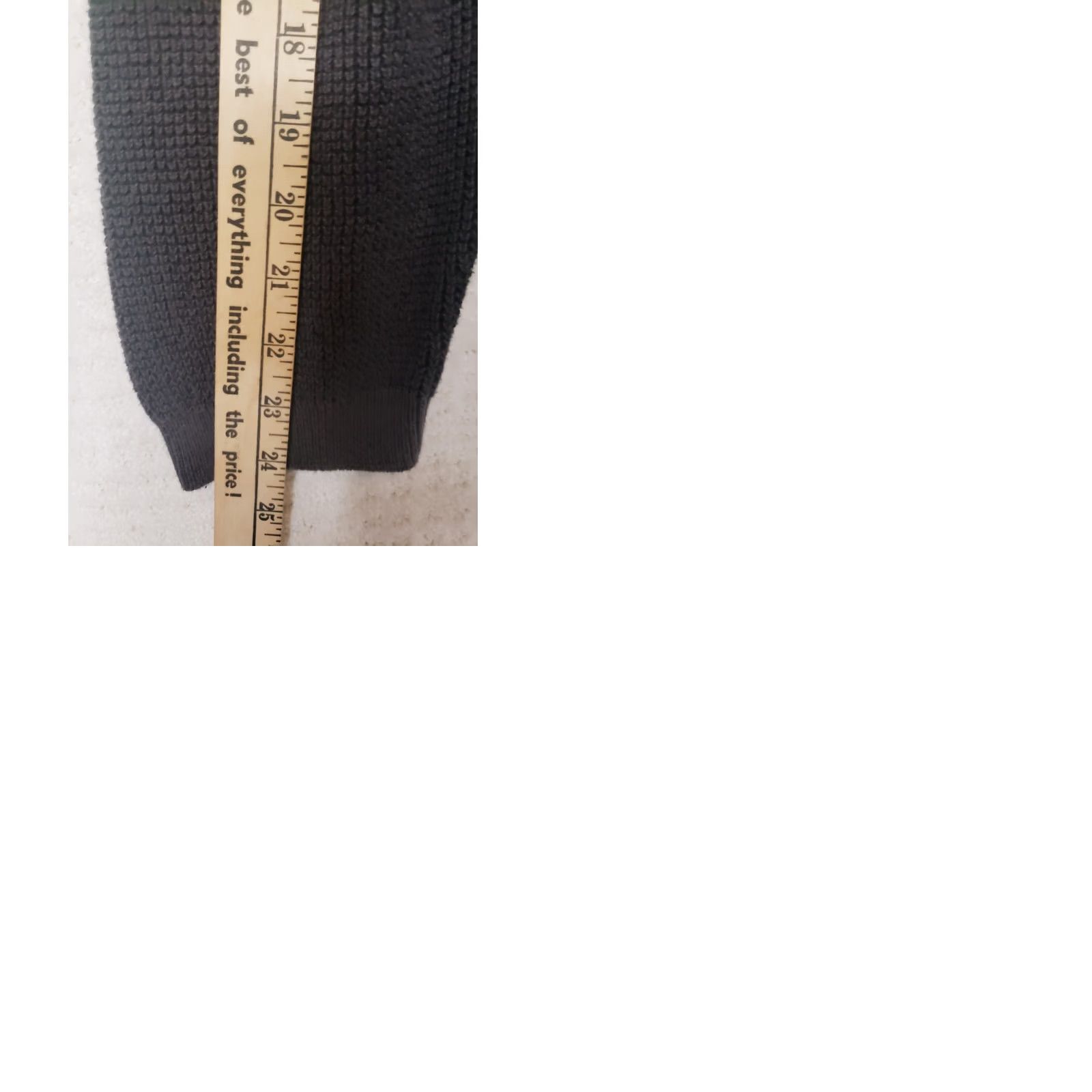 Vintage G.H. Bass & Co Henley Pullover Sweater Mens L Dark Gray Ribbed Knit Mock Neck Long Sleeve Casual Wear Regular Fit Size US L / EU 52-54 / 3 - 9 Thumbnail