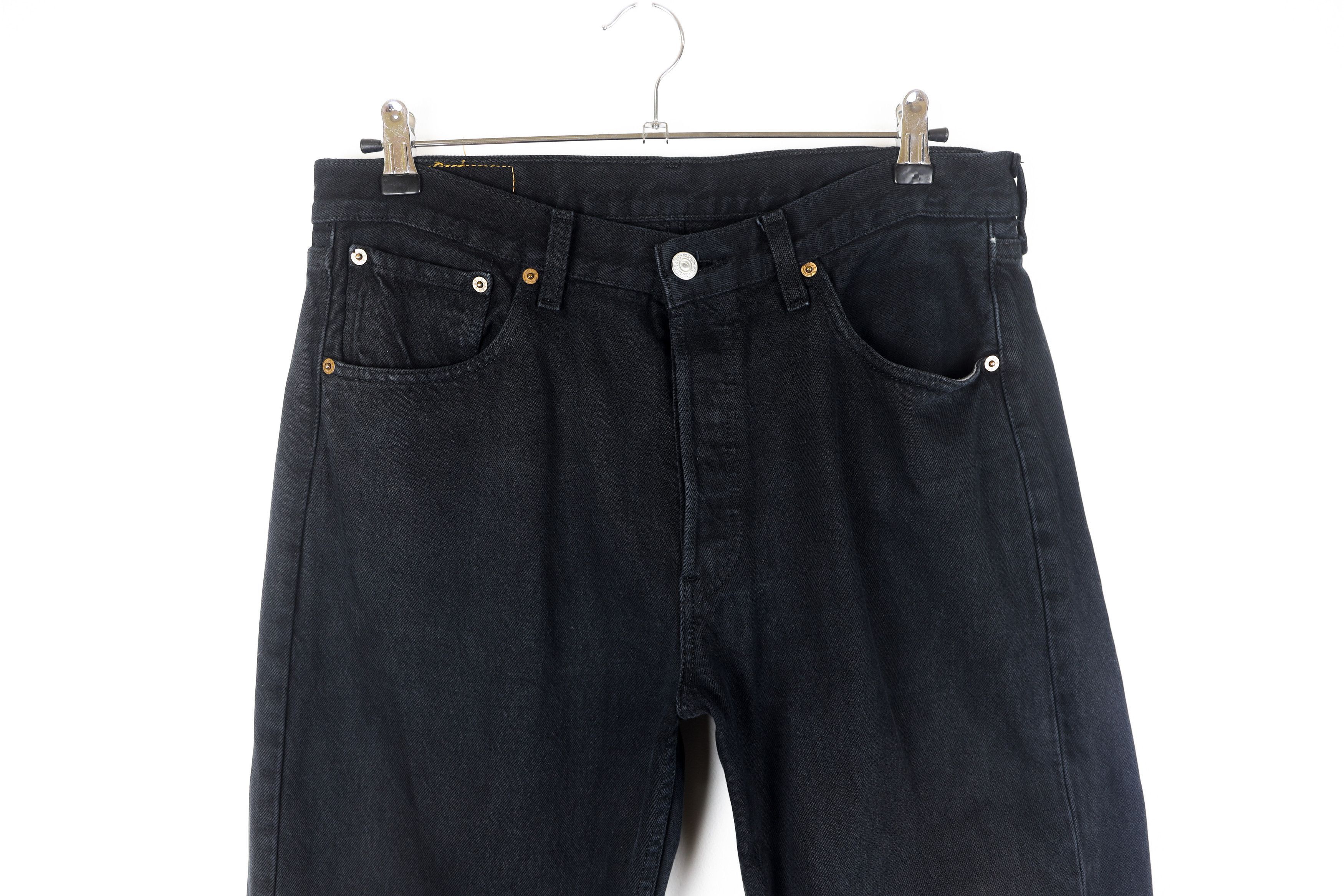 Levi's × Levi's Vintage Clothing × Vintage Vintage Levis 501 Red Tab Black Jeans Denim Pants Size US 34 / EU 50 - 3 Thumbnail