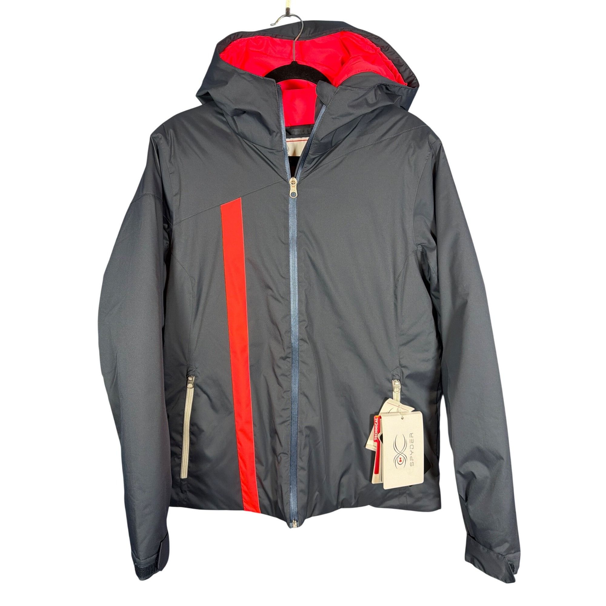 Spyder NWT Spyder MYX Ski Jacket Charcoal Grey Pink Winter Jacket W Size XL / US 12-14 / IT 48-50 - 16 Thumbnail