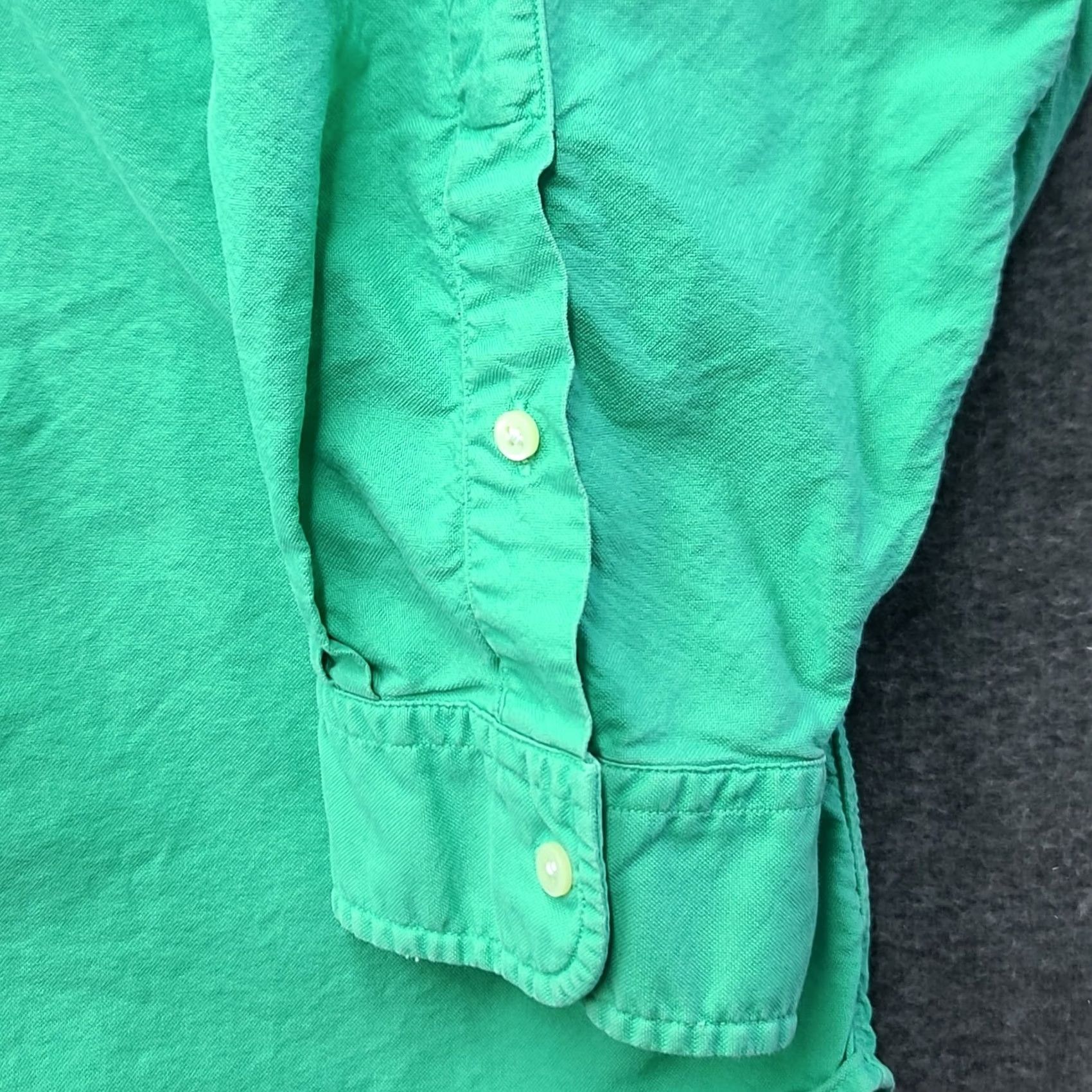 Polo Ralph Lauren Polo Ralph Lauren Shirt Big 3X Bk Green Oxford Button-Down Long Sleeve Cotton Mens Size US XXL / EU 58 / 5 - 5 Thumbnail