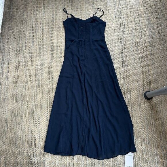 Abercrombie & Fitch ABERCROMBIE & FITCH Women’s Camille Satin Slit Midi Slip Dre Size XXS / US 00 / IT 34 - 10 Thumbnail