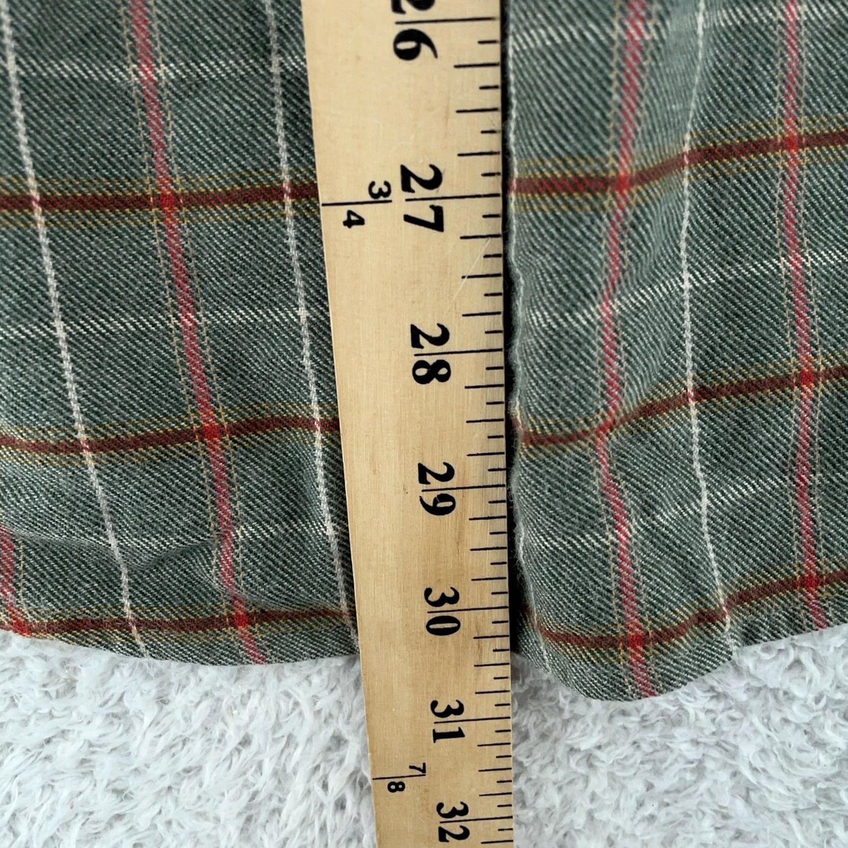 Eddie Bauer Eddie Bauer Shirt Mens Medium Green Gray Plaid Button Down Cotton Long Sleeve Size US M / EU 48-50 / 2 - 5 Thumbnail