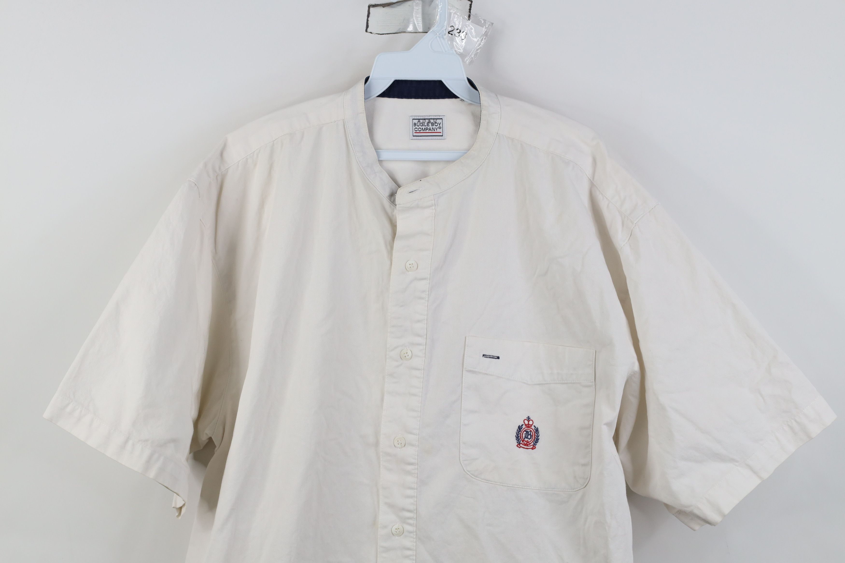 Vintage Vintage 90s Streetwear Short Sleeve Button Shirt White Size US XL / EU 56 / 4 - 2 Thumbnail