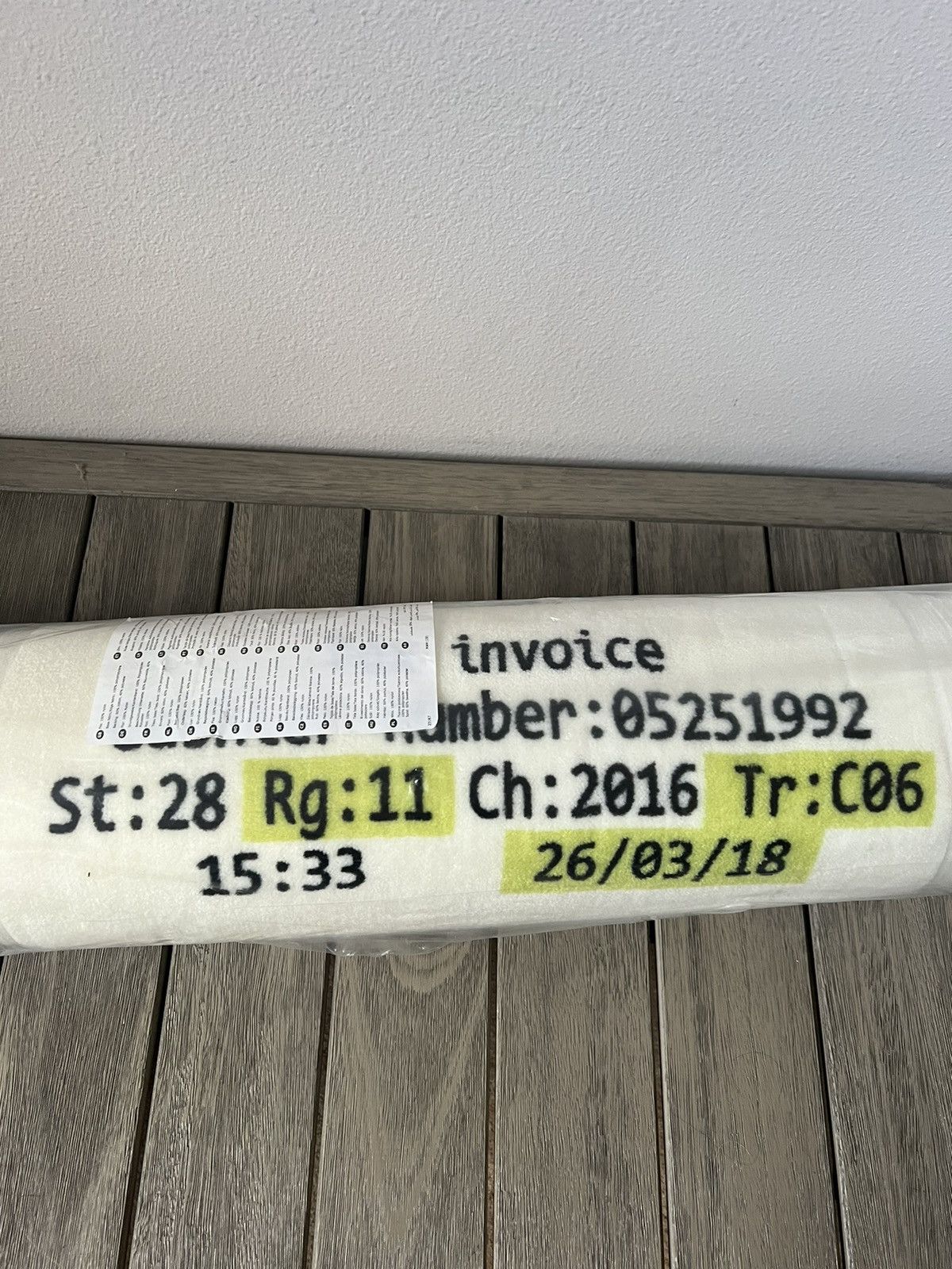 Off-White IKEA OFF-WHITE MARKERAD RECEIPT RUG Size ONE SIZE - 5 Thumbnail