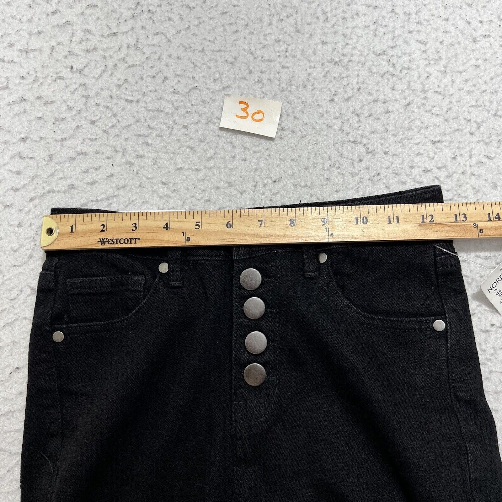 Nordstrom BP Women’s 25 High Rise Skinny Jeans 5 Metal Buttons Size 25" / US 0 / IT 36 - 9 Thumbnail