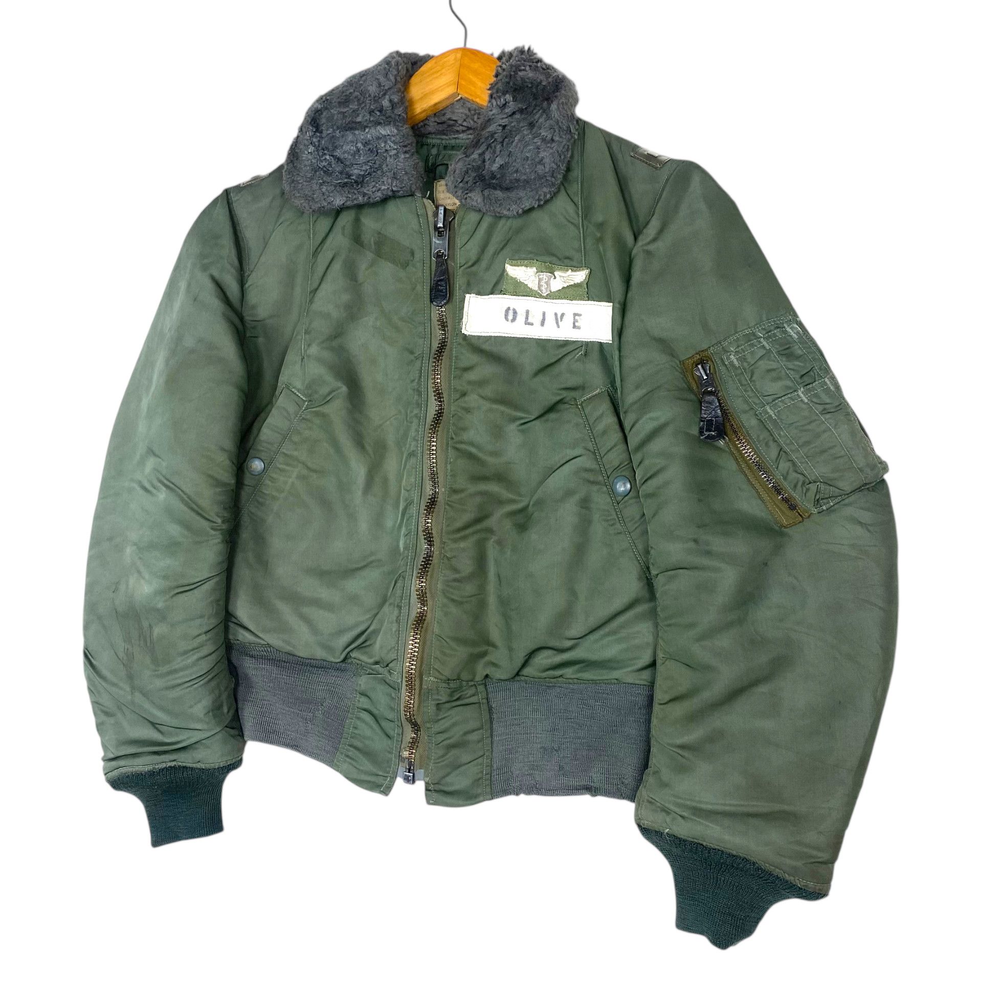 Vintage 💥50s B17-B USAF MILITARY FLIGHT RIOT BOMBER JACKET Size S / US 4 / IT 40 - 2 Thumbnail