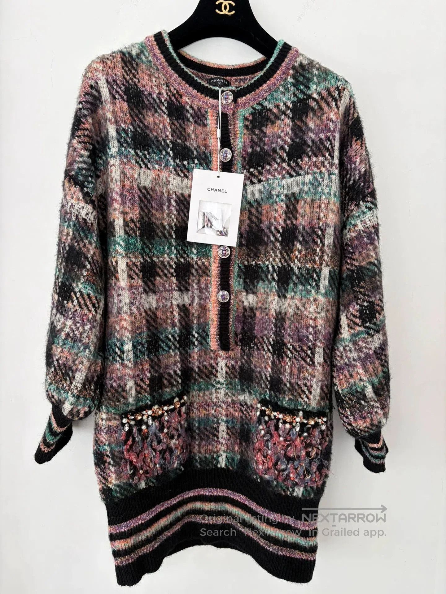 Chanel Chanel 22A Handcrafted Long Sweater. Size US XS / EU 42 / 0 - 1 Thumbnail
