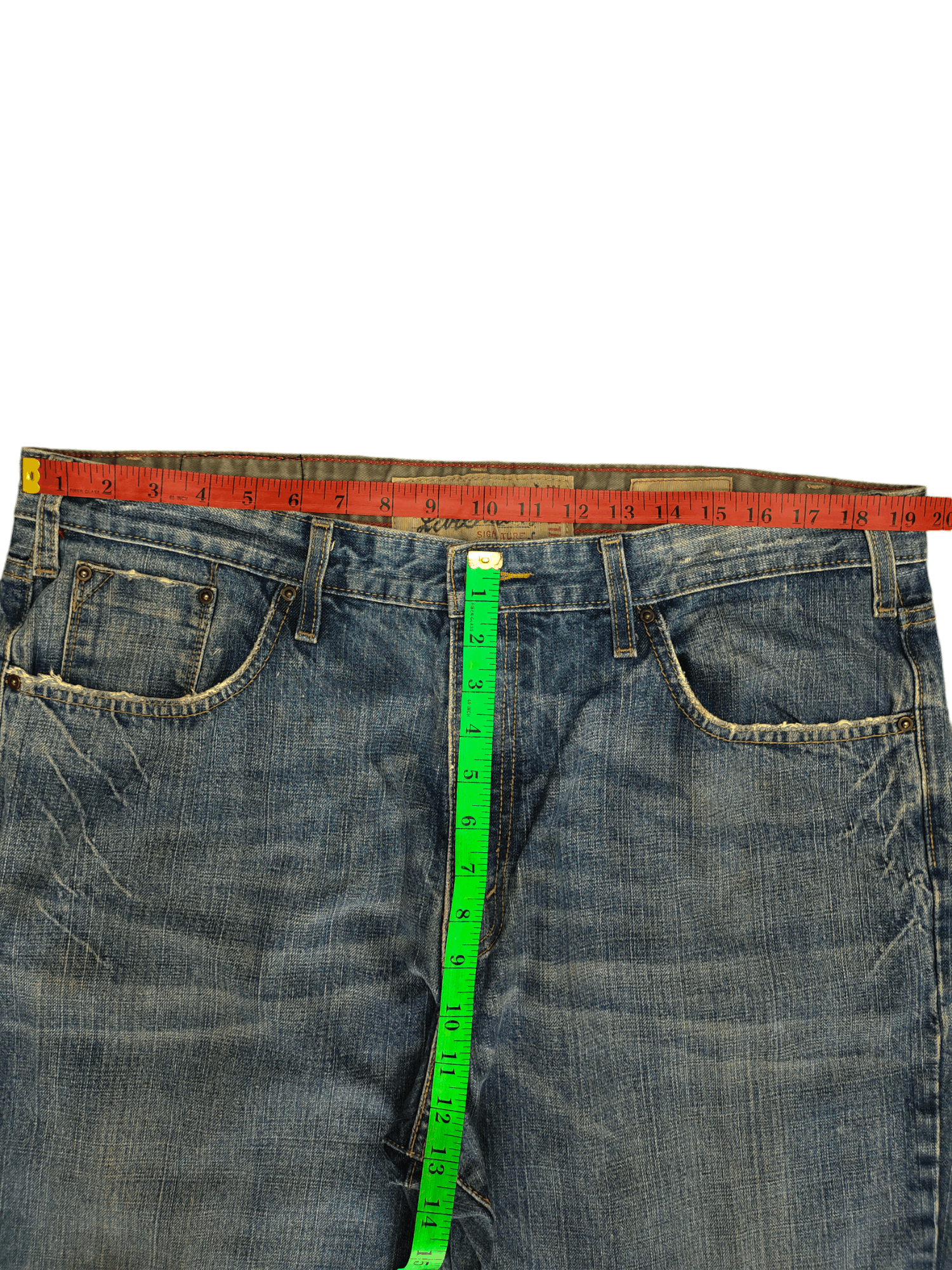 Vintage Y2k Levis Signature Clawmark Low Loose Bootcut Jeans