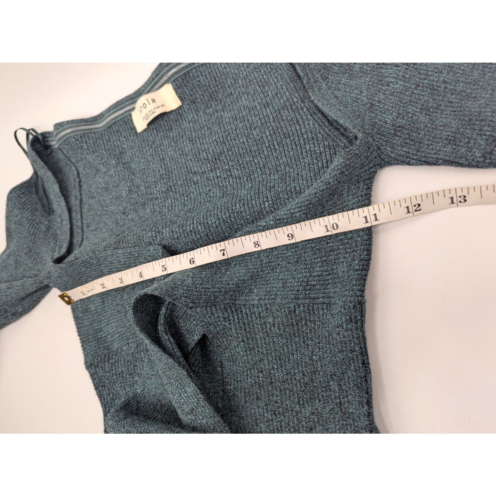Vintage Atoir Ribbed Top XS Emerald Green Long Sleeve Tie Front Cutout Pullover Womens Sweater Size XS / US 0-2 / IT 36-38 - 6 Thumbnail