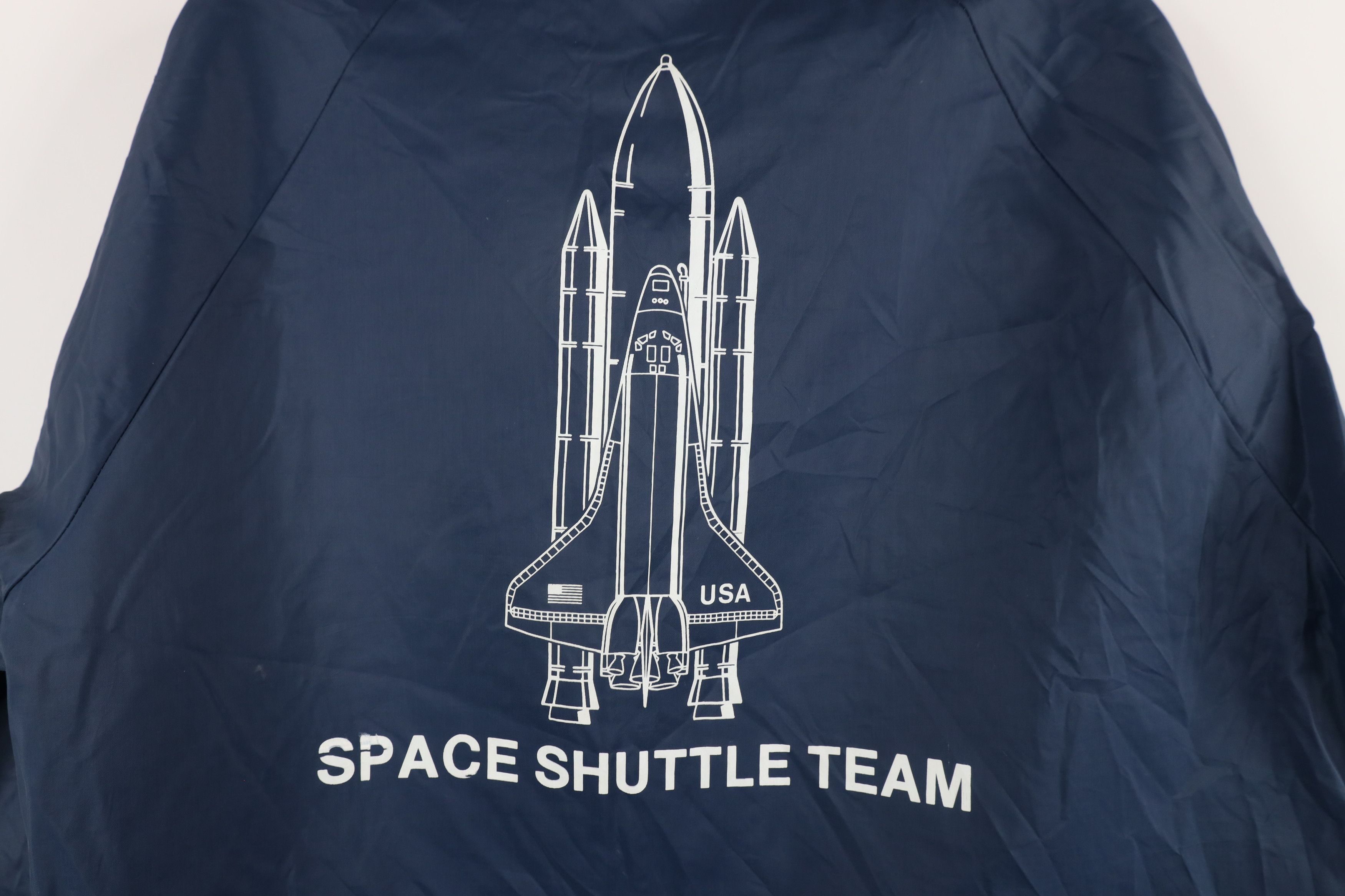 Vintage Vintage 70s NASA Space Shuttle Team Coach Jacket Blue USA Size US S / EU 44-46 / 1 - 13 Thumbnail