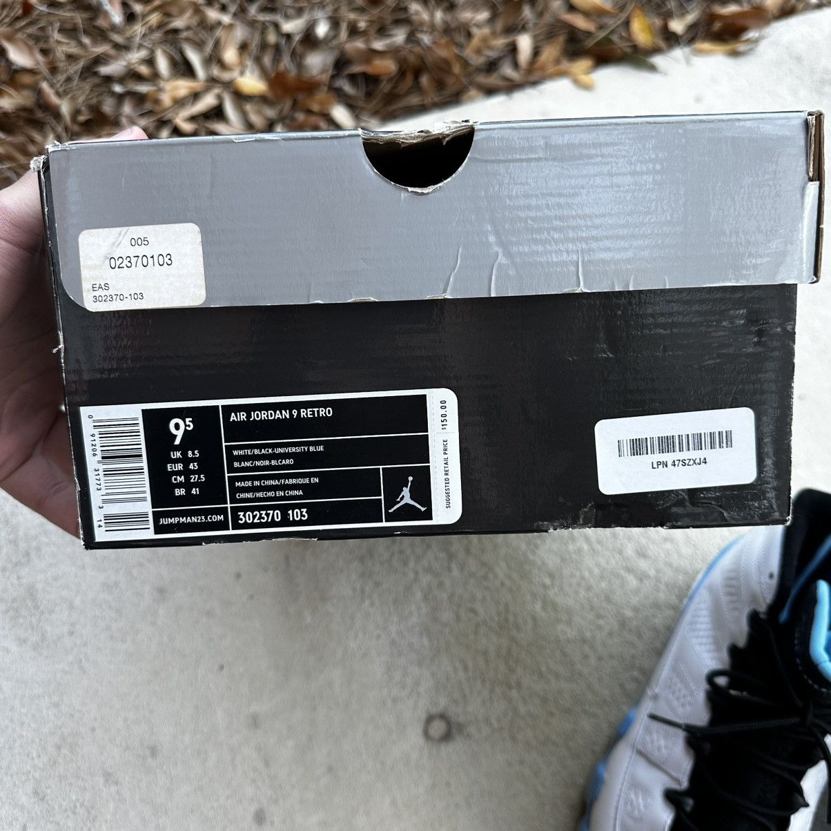 Jordan Brand Jordan 9 “ Powder Blue “ (2010) Size US 9.5 / EU 42-43 - 11 Thumbnail