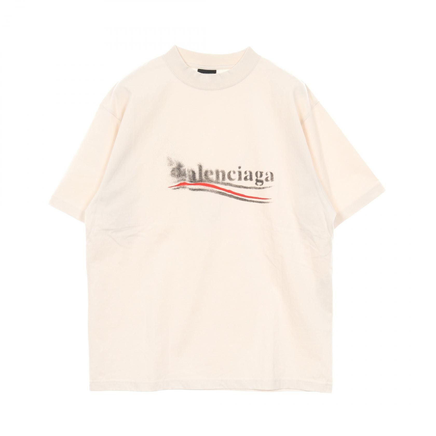 Balenciaga Balenciaga Balenciaga Political Stencil Cotton Top Textile T-Shirts 764235 DUTY FREE for USA Size ONE SIZE - 1 Thumbnail