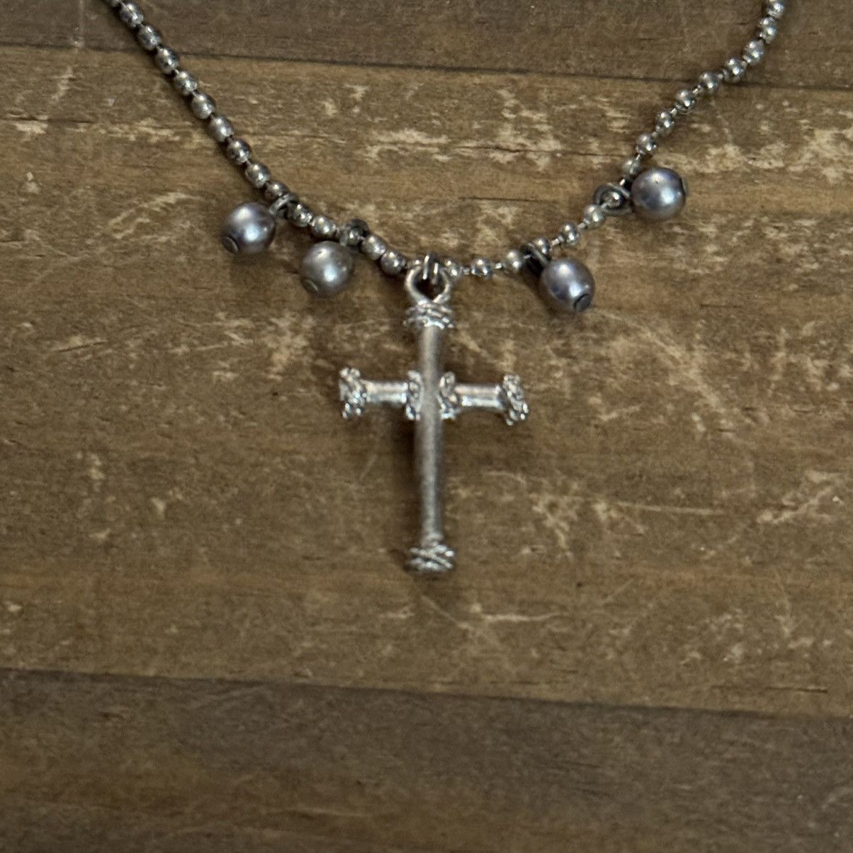 Other Robert Rose silver tone ball chain cross pendant necklace Size ONE SIZE - 3 Thumbnail
