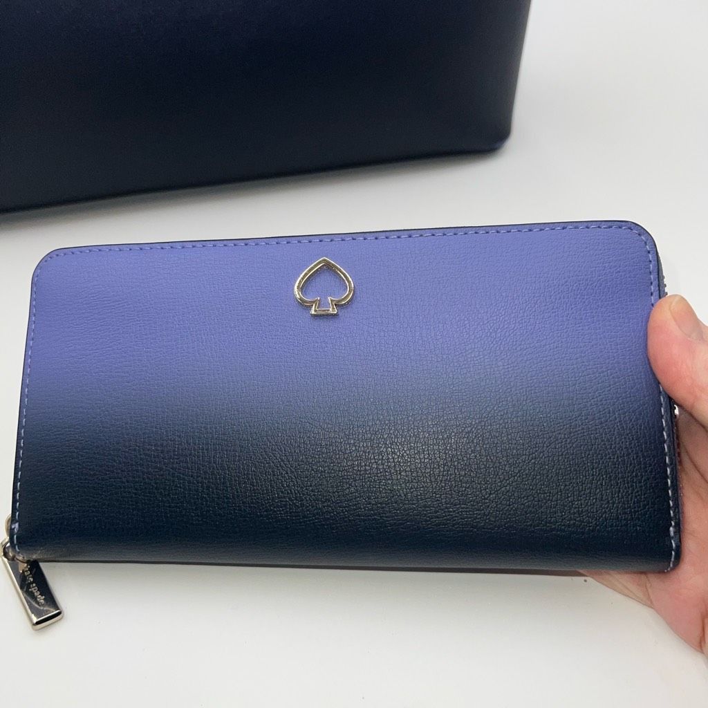 Kate Spade Kate Spade Large Adel Tote Bag and Long Wallet Set in Nightcap Purple Ombré Size ONE SIZE - 5 Thumbnail