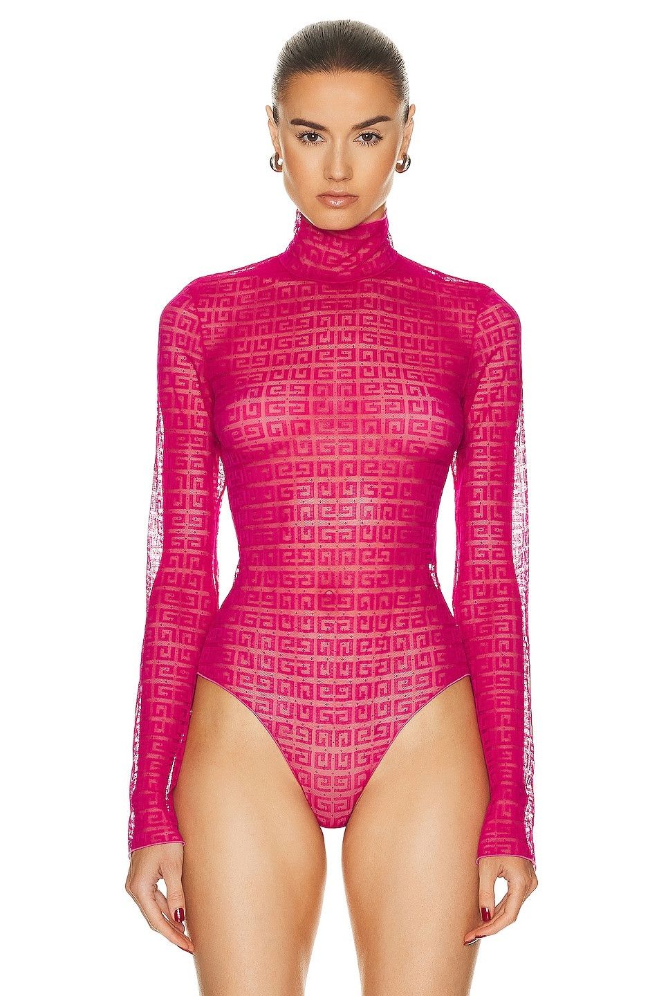 Givenchy o1y0925 Bodysuit in Fuchsia Size M / US 6-8 / IT 42-44 - 2 Thumbnail