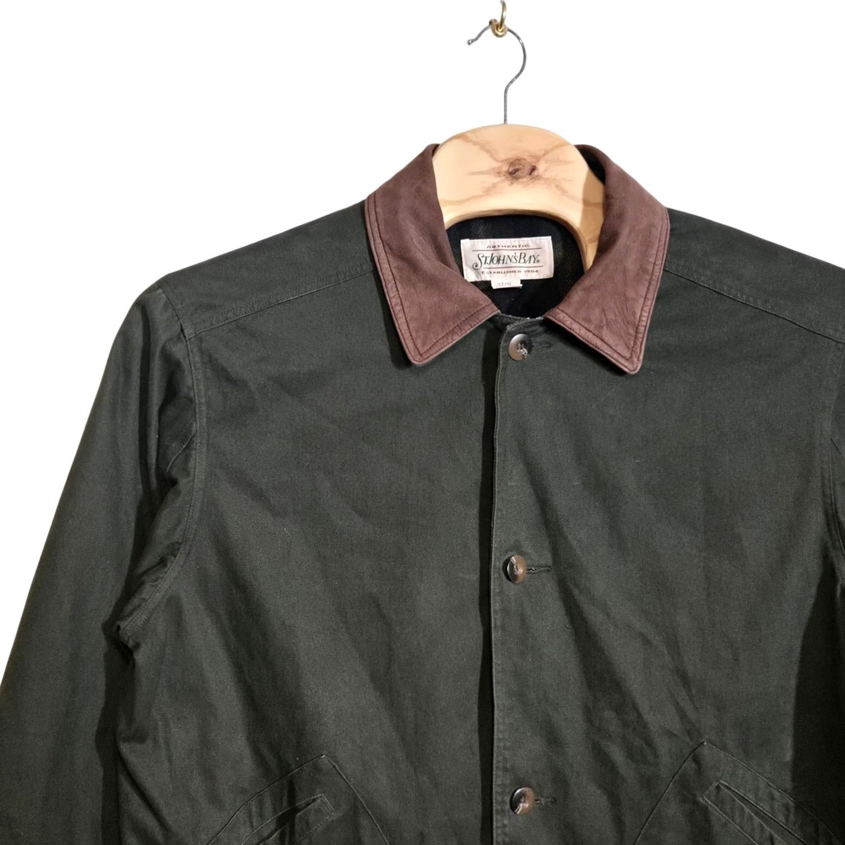 Vintage VINTAGE St. John's Bay Barn Coat Chore Work Jacket Men L Tall Green Jacket Mens Large Tall Green Size US L / EU 52-54 / 3 - 4 Thumbnail