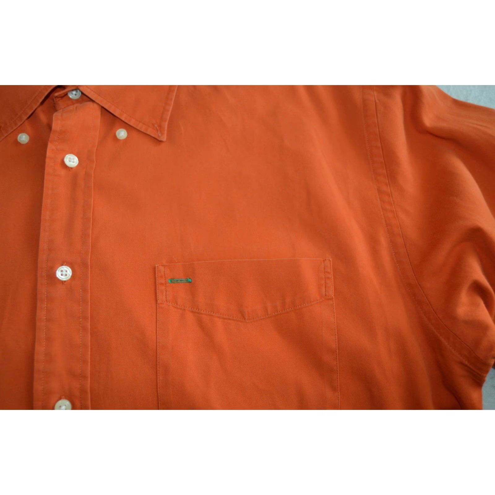 Tommy Hilfiger VINTAGE Tommy Hilfiger Shirt Mens 90s Long Sleeve Button-Up Orange Lion Crest Large Dreaming Size US L / EU 52-54 / 3 - 3 Thumbnail