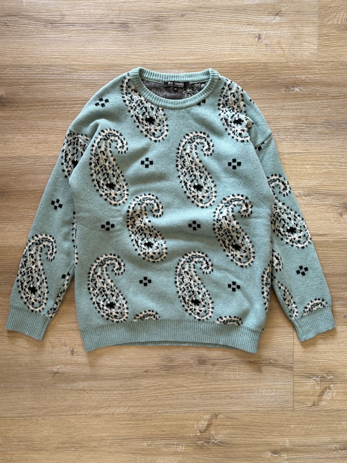 RafSimons Oversized Paisley KnitSweater