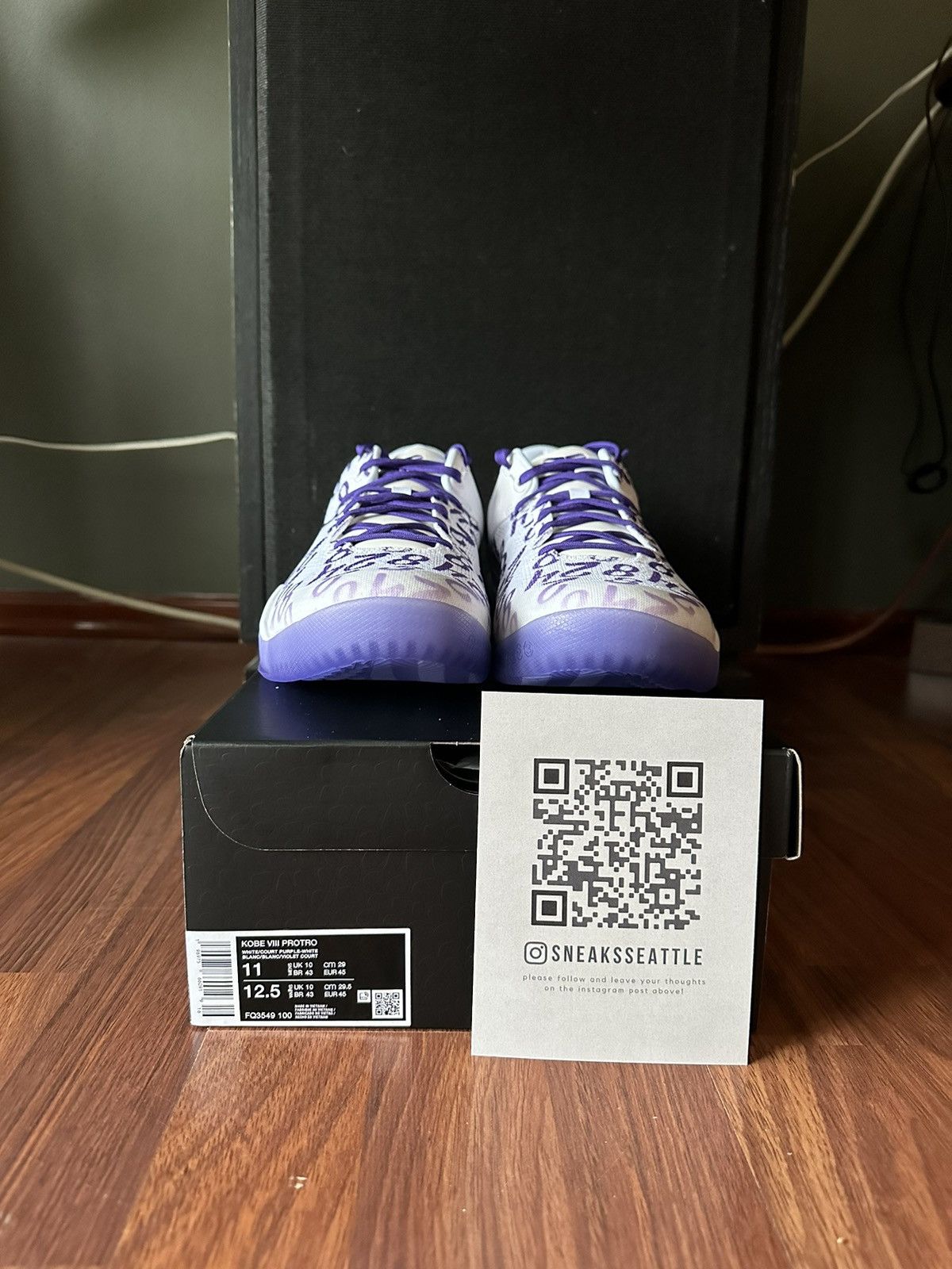 Nike Nike Kobe 8 Protro Court Purple Size 11M FQ3549-100 Size US 11 / EU 44 - 7 Thumbnail