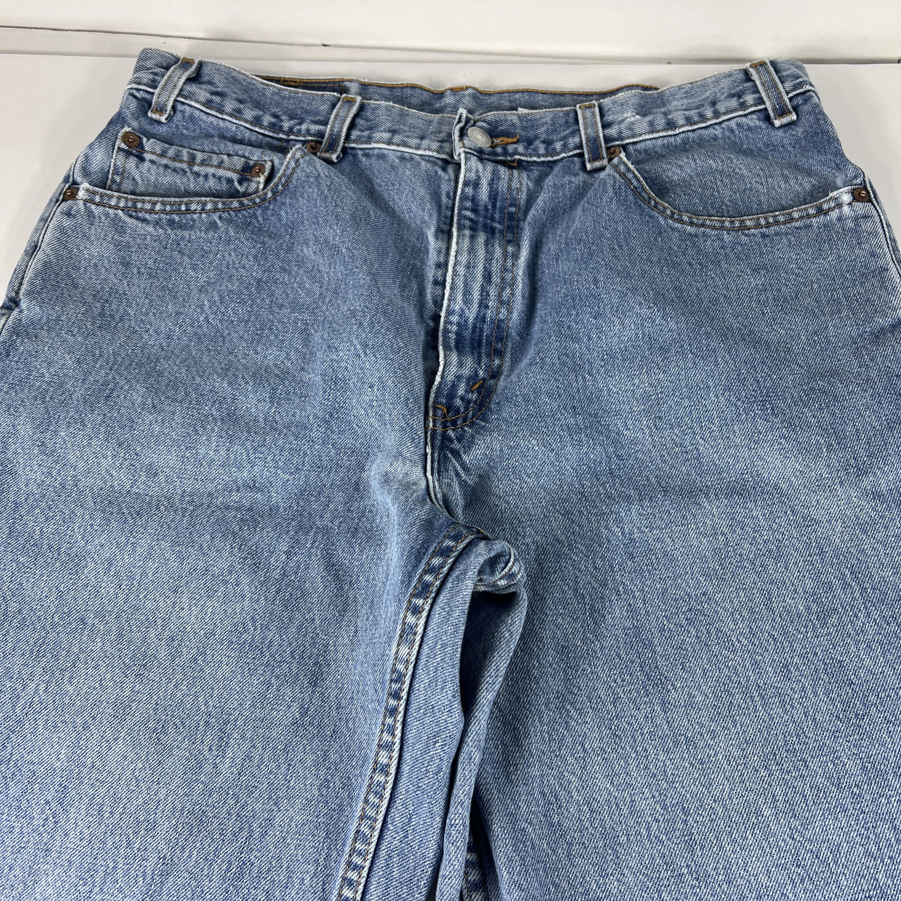 Levi's × Vintage Y2K Levi's Jeans 550 Relaxed Blue Faded Cotton Denim Size US 36 / EU 52 - 4 Thumbnail