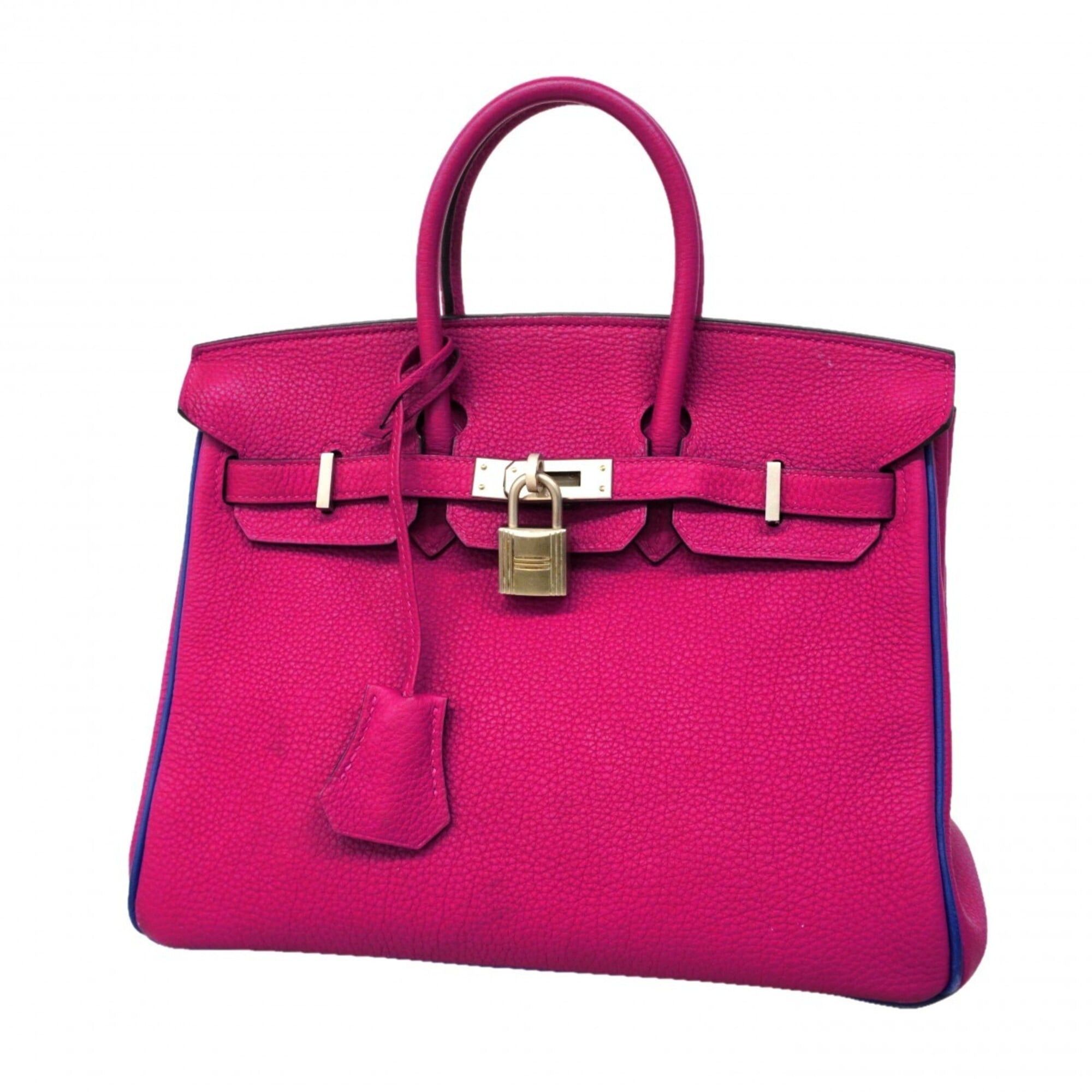 Hermes Hermes Birkin 25 Handbag, Togo Leather, Rose Purple/Blue Royal, C Stamp, SPO Women's Size ONE SIZE - 1 Thumbnail