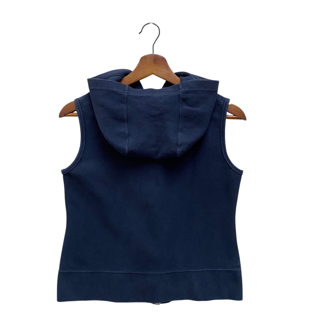 Burberry Vintage Thomas Burberry Hoodie Vest Sleeveless Blue Size M Size US M / EU 48-50 / 2 - 4 Thumbnail