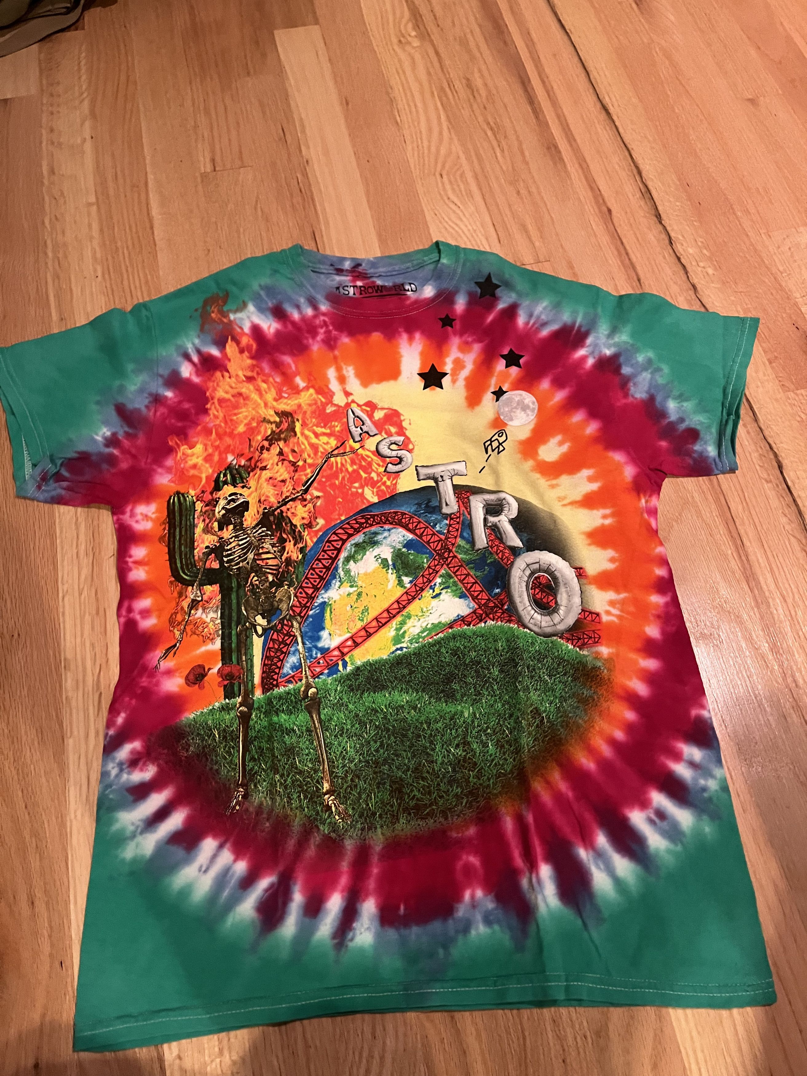 Travis Scott Travis Scott Tye Dye Astroworld Tee Size US M / EU 48-50 / 2 - 1 Thumbnail