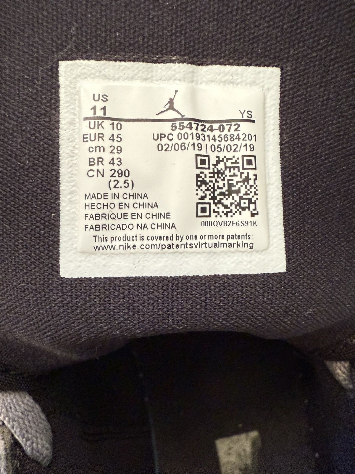 Jordan Brand **RARE JORDAN 1 GUNSMOKE VOLT Size US 11 / EU 44 - 4 Thumbnail