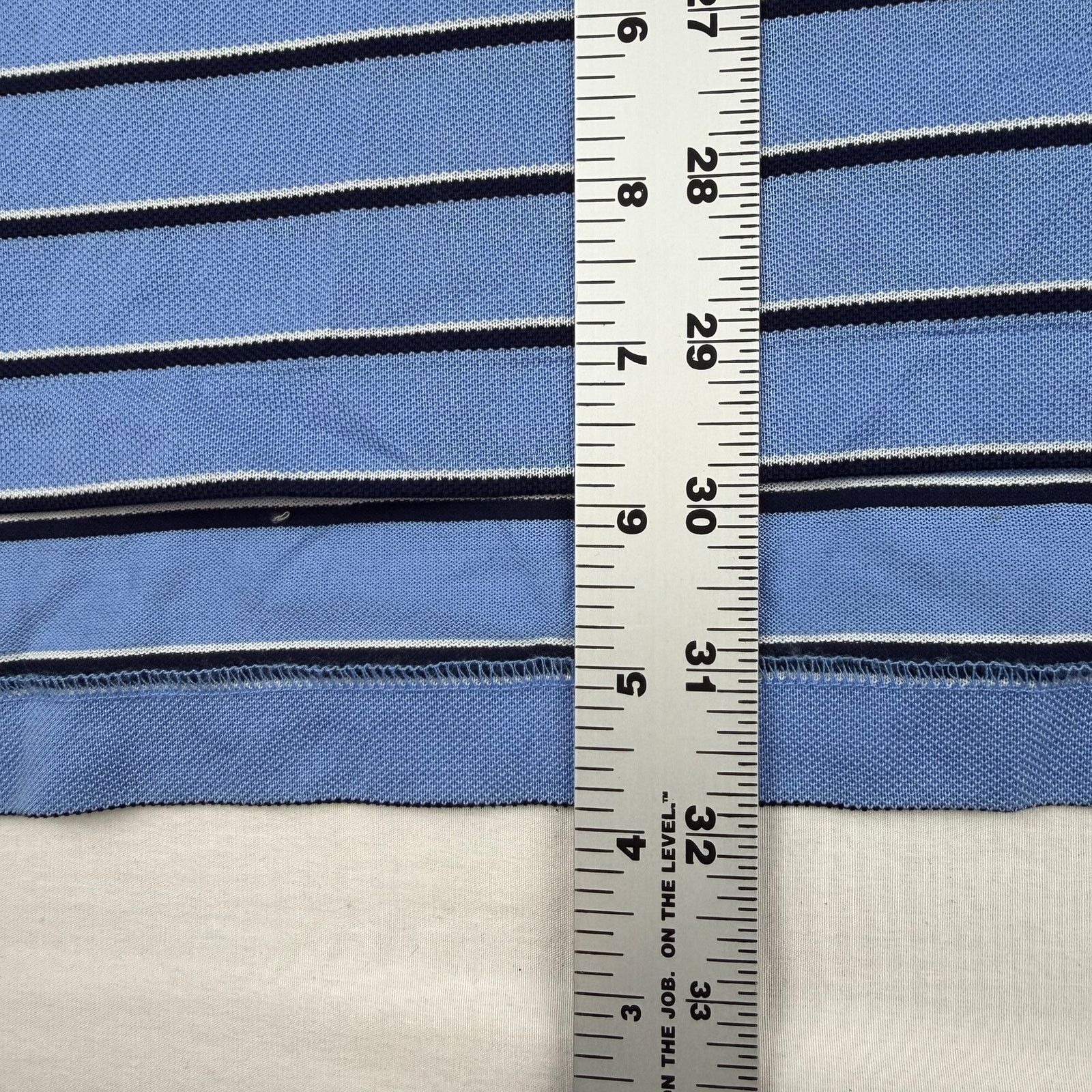 Polo Ralph Lauren Vintage Polo Golf Ralph Lauren Blue Striped Polo Shirt L Size US L / EU 52-54 / 3 - 5 Thumbnail