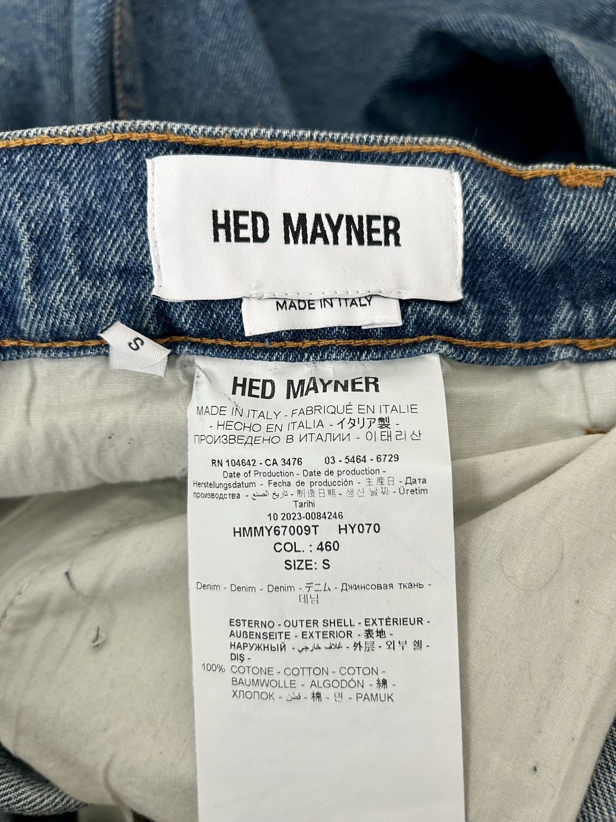 Hed Mayner HED MAYNER SS24 STRAIGHT LEG BLUE JEANS Size US 30 / EU 46 - 7 Thumbnail